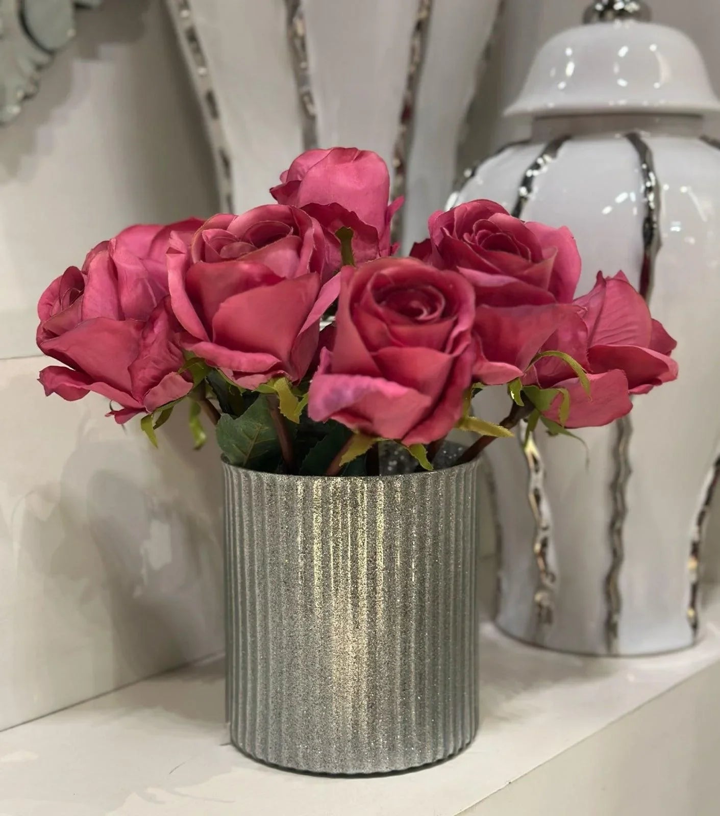 Dark Pink Rose 15.75" - Elvy Lifestyle