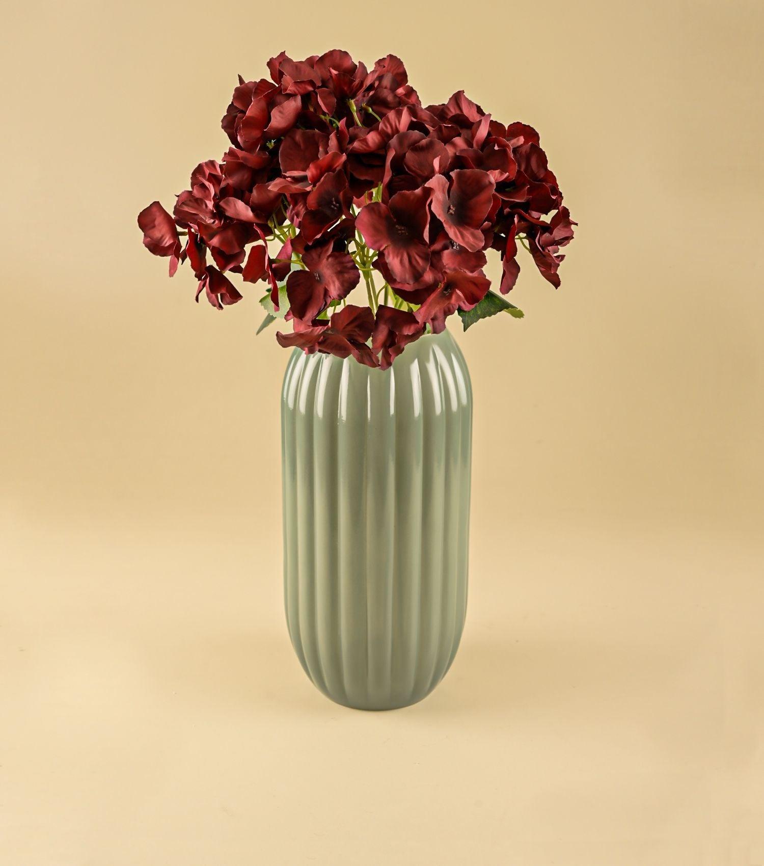 Iris Vase Tall Green - Elvy Lifestyle