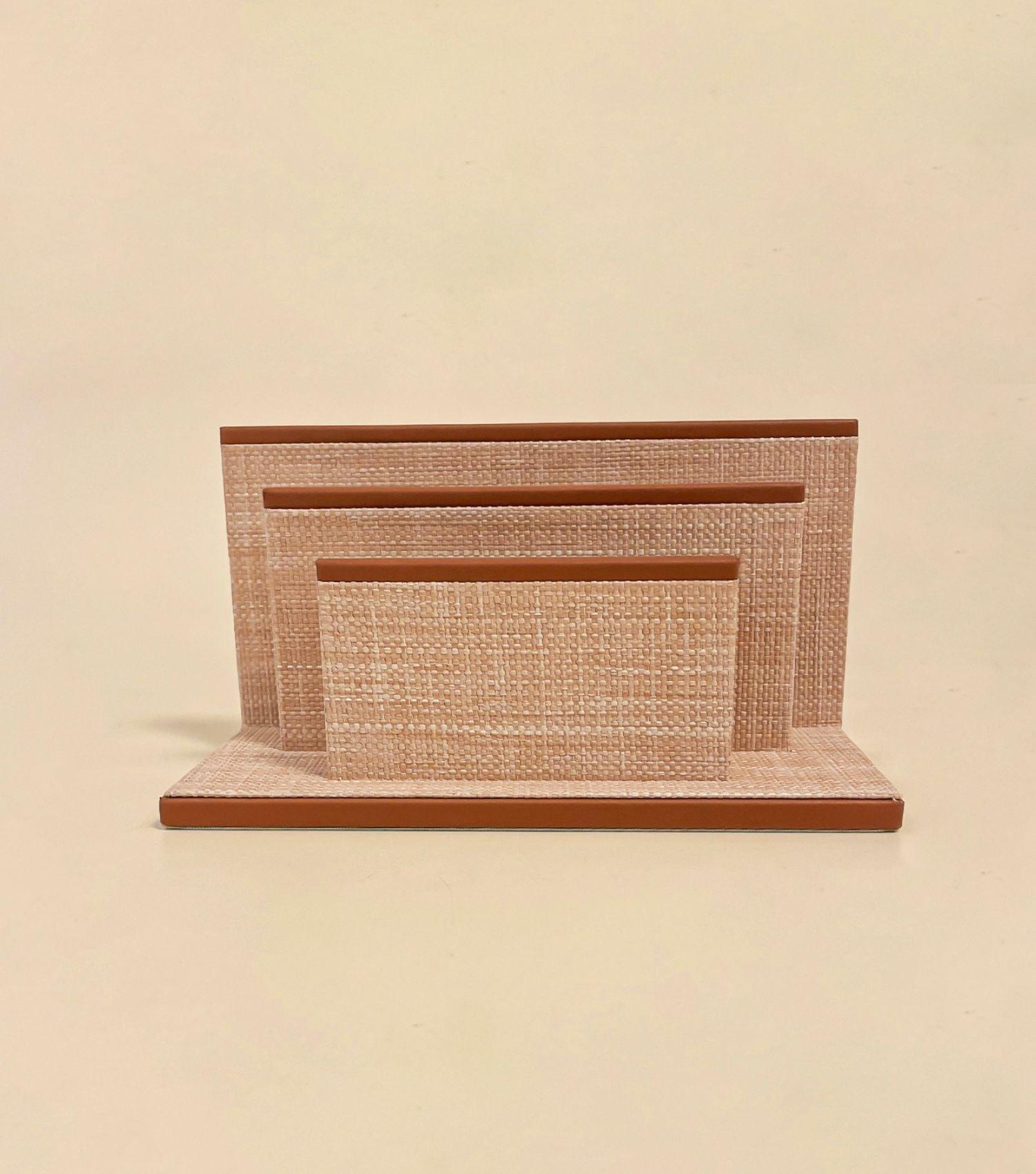 Raffia Envelope Holder - Elvy Lifestyle