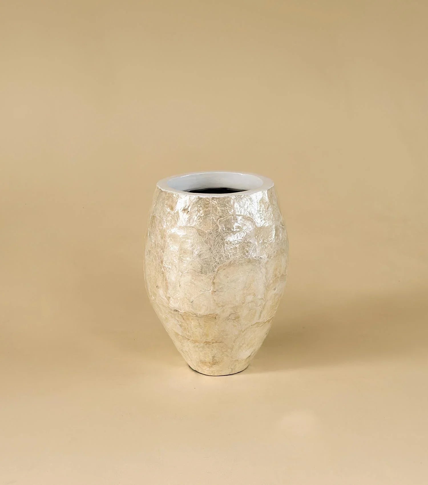 Ocean Mist Seashell Vase - Gold