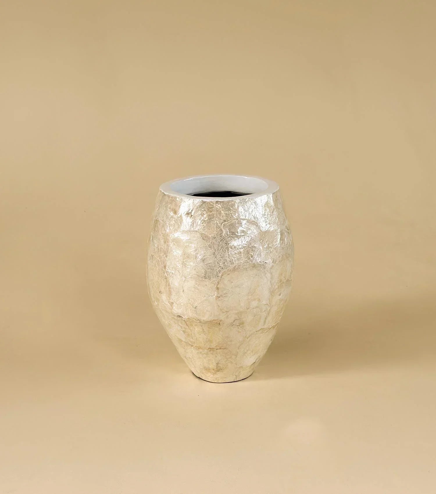 Ocean Mist Seashell Vase - Gold