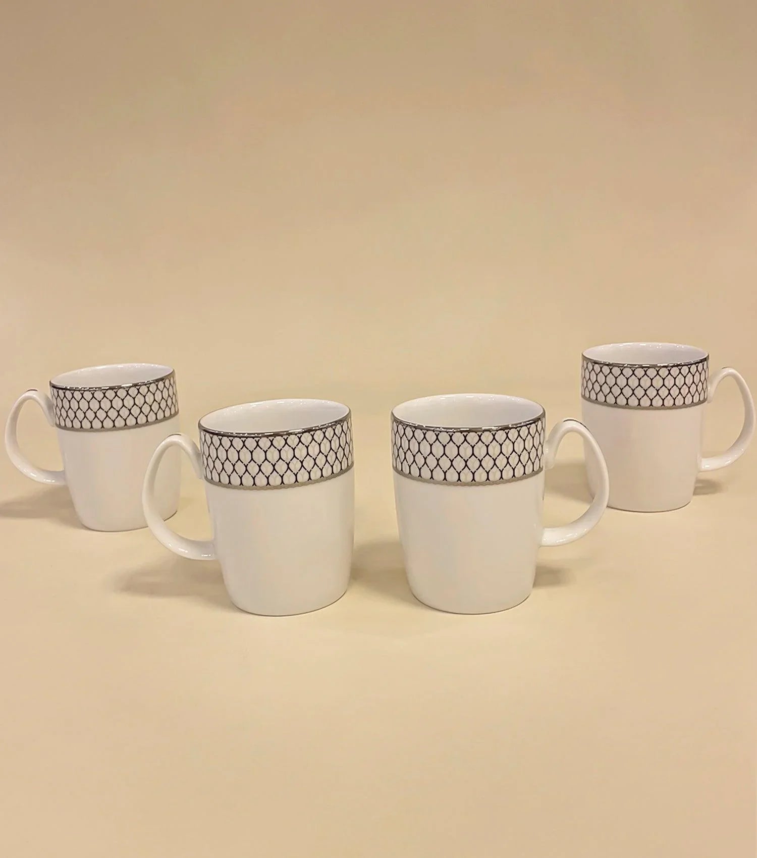Platine Coffee Mugs Set of 4 - Elvy Lifestyle