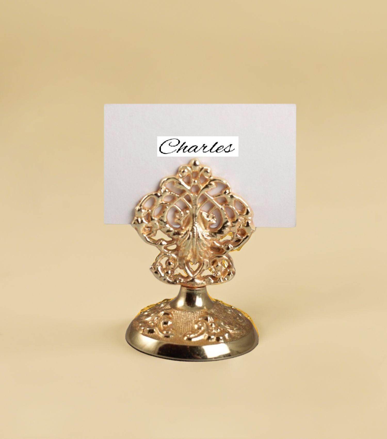 Elizabethan Card Holder Gold - Elvy Lifestyle
