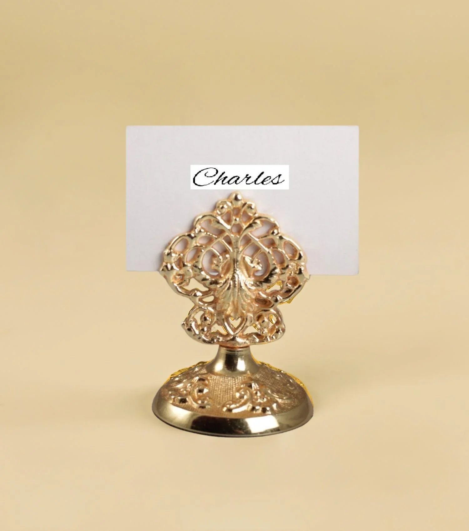 Elizabethan Card Holder Gold - Elvy Lifestyle