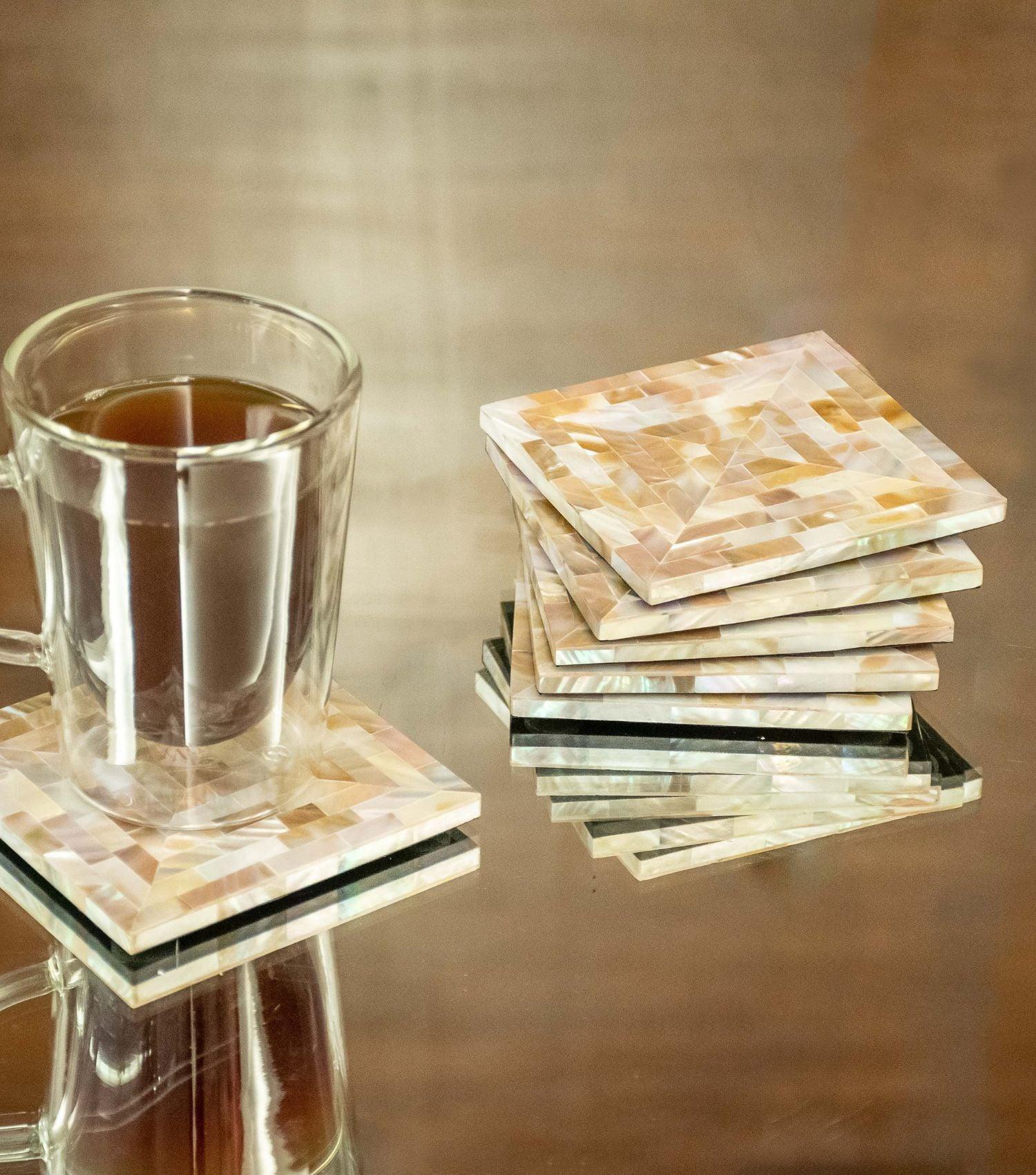 MOP Coasters Set of 6 - Elvy Lifestyle