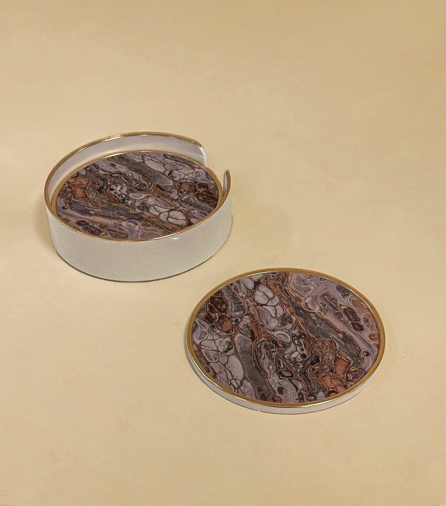 Opulence Coasters Set of 4 - Elvy Lifestyle