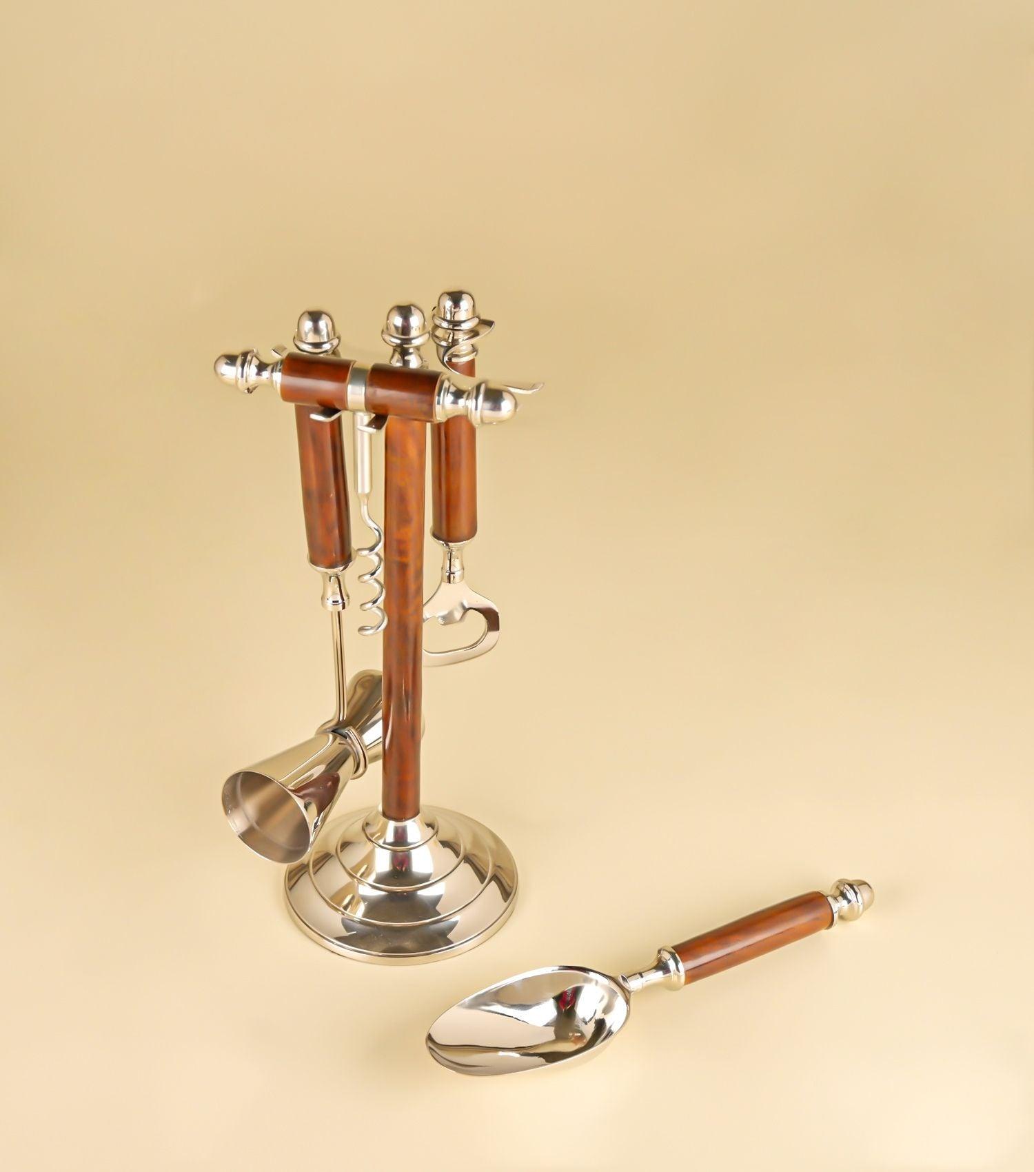 Walnut Bar Tool set - Elvy Lifestyle