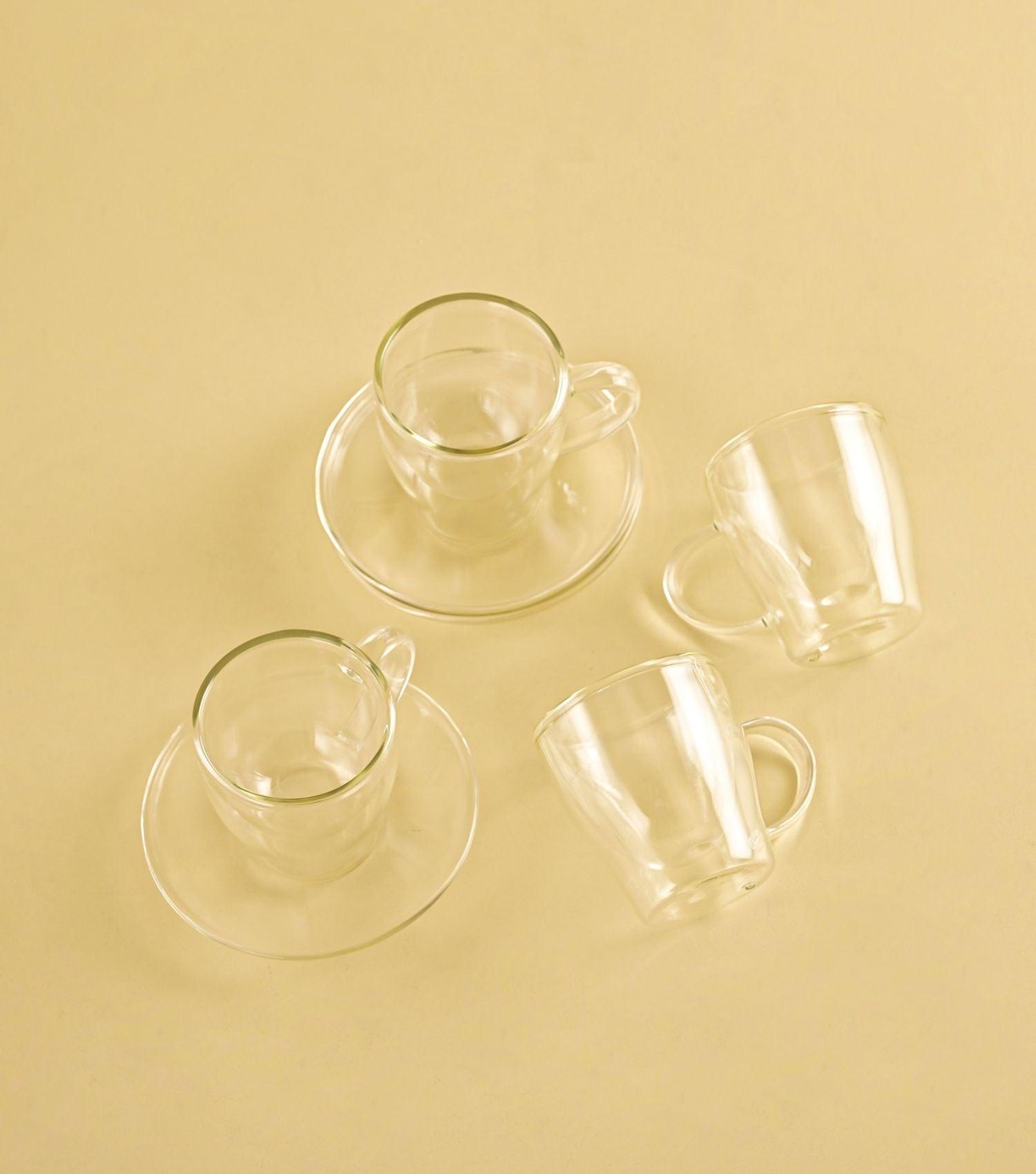 Espresso Cup & Saucers Set of 4 - Elvy Lifestyle