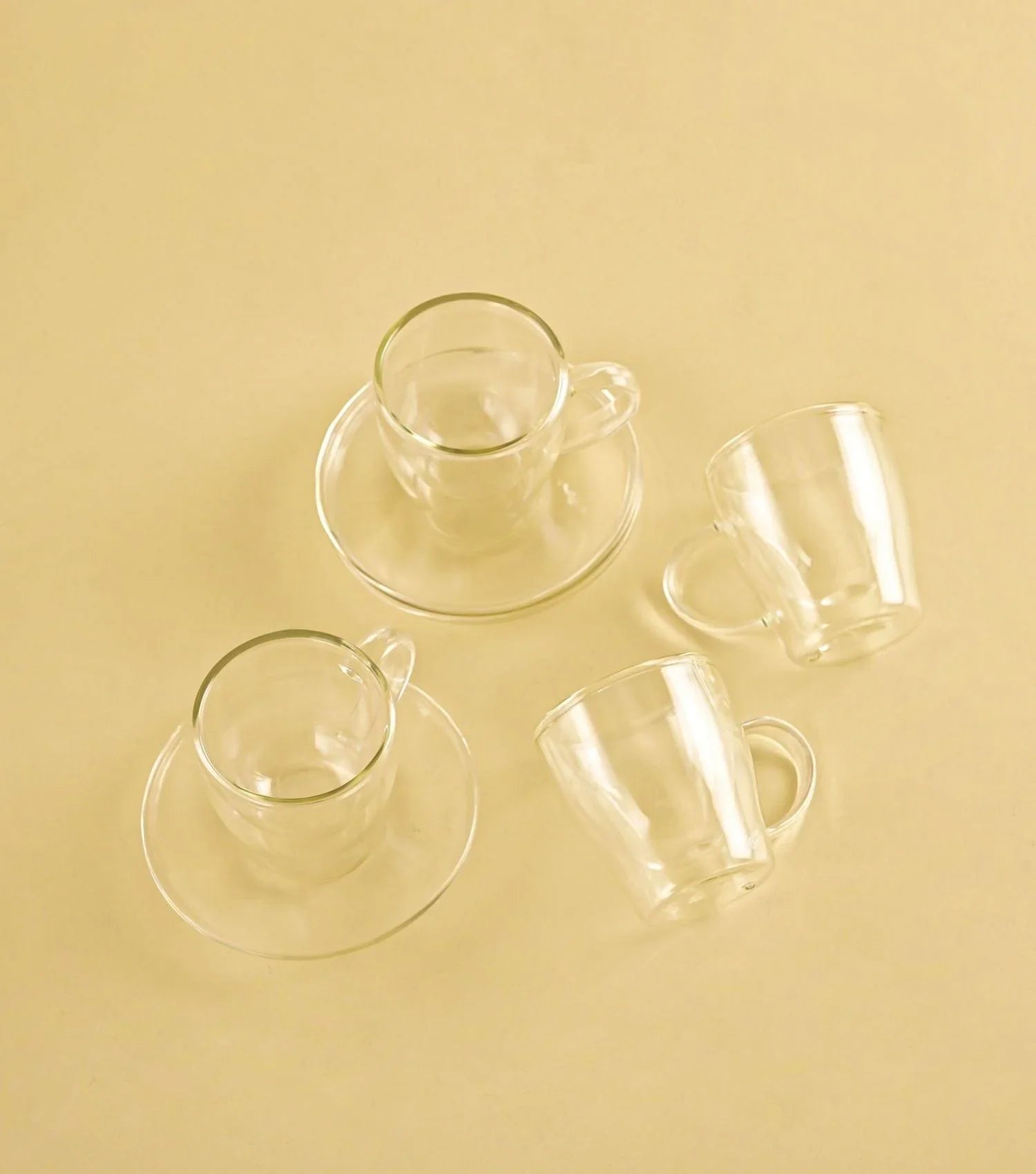 Espresso Cup & Saucers Set of 4 - Elvy Lifestyle