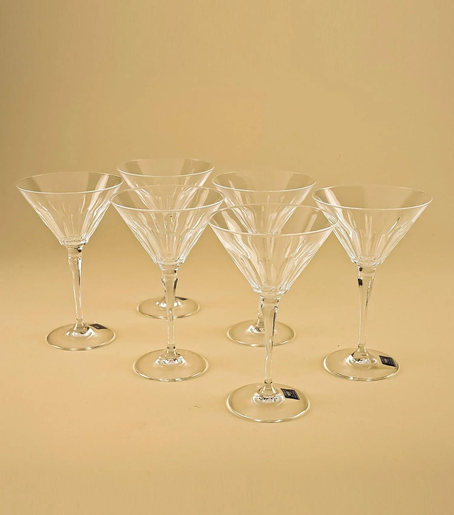 Rigoletto Coste Martini Glasses Set of 6 - Elvy Lifestyle