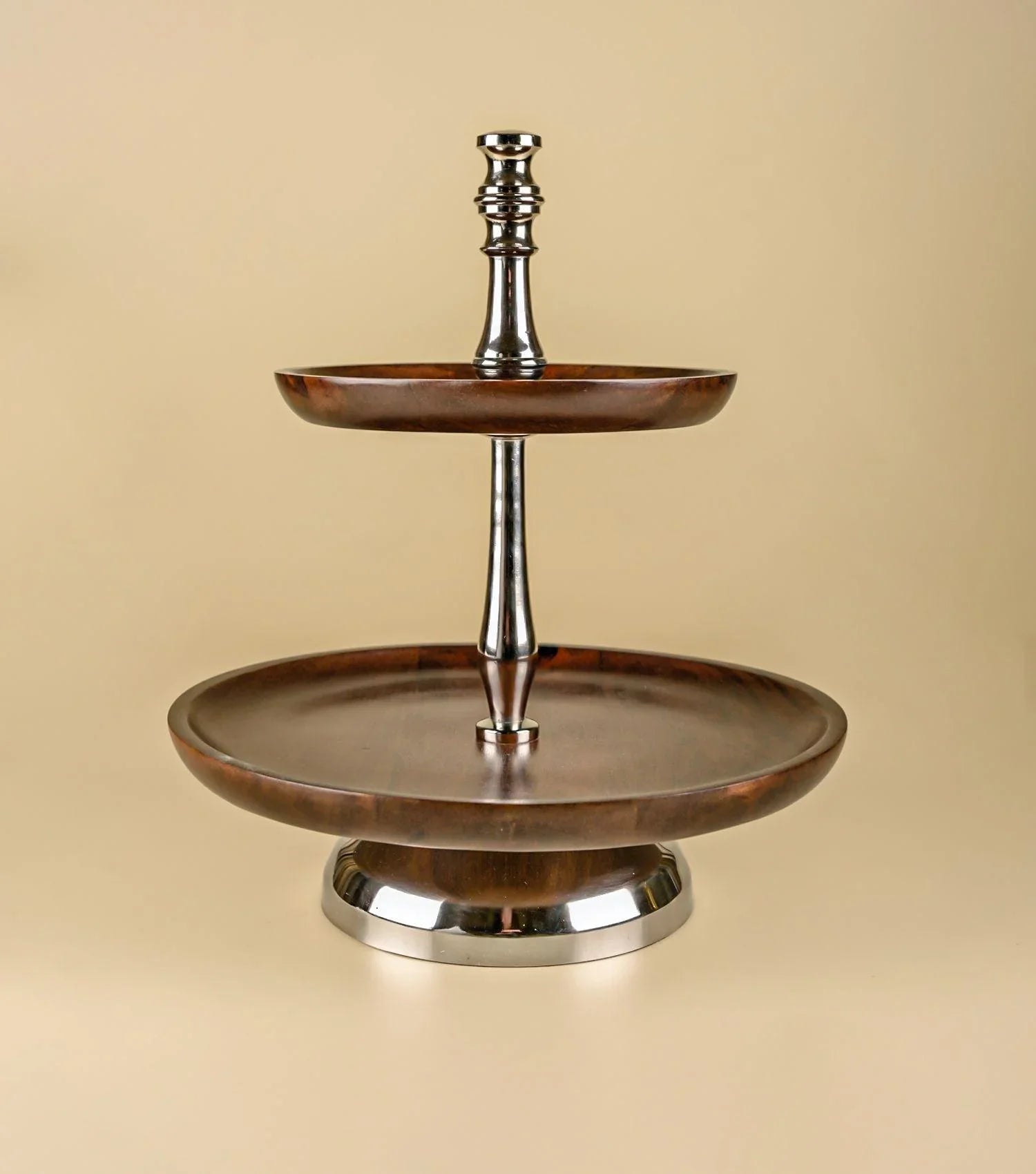 Walnut 2 tier - Elvy Lifestyle