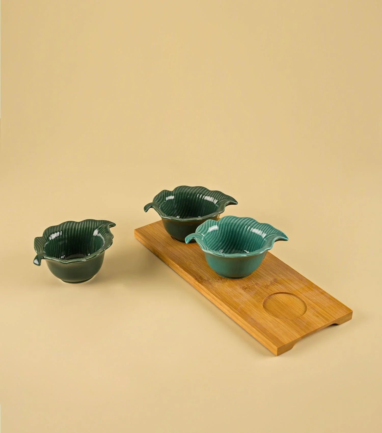 Tropical Leaf Appetizer set - Elvy Lifestyle