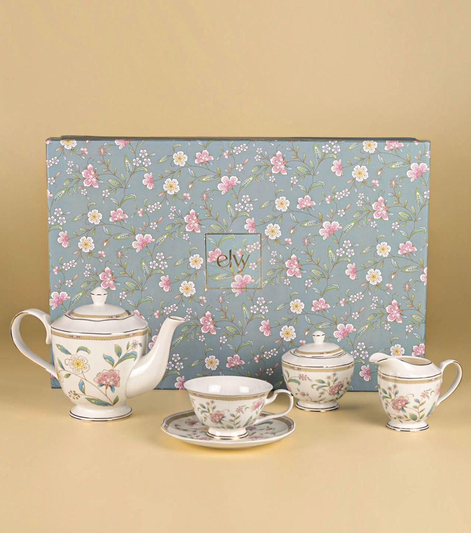 Bloom White Tea set of 15 - Elvy Lifestyle