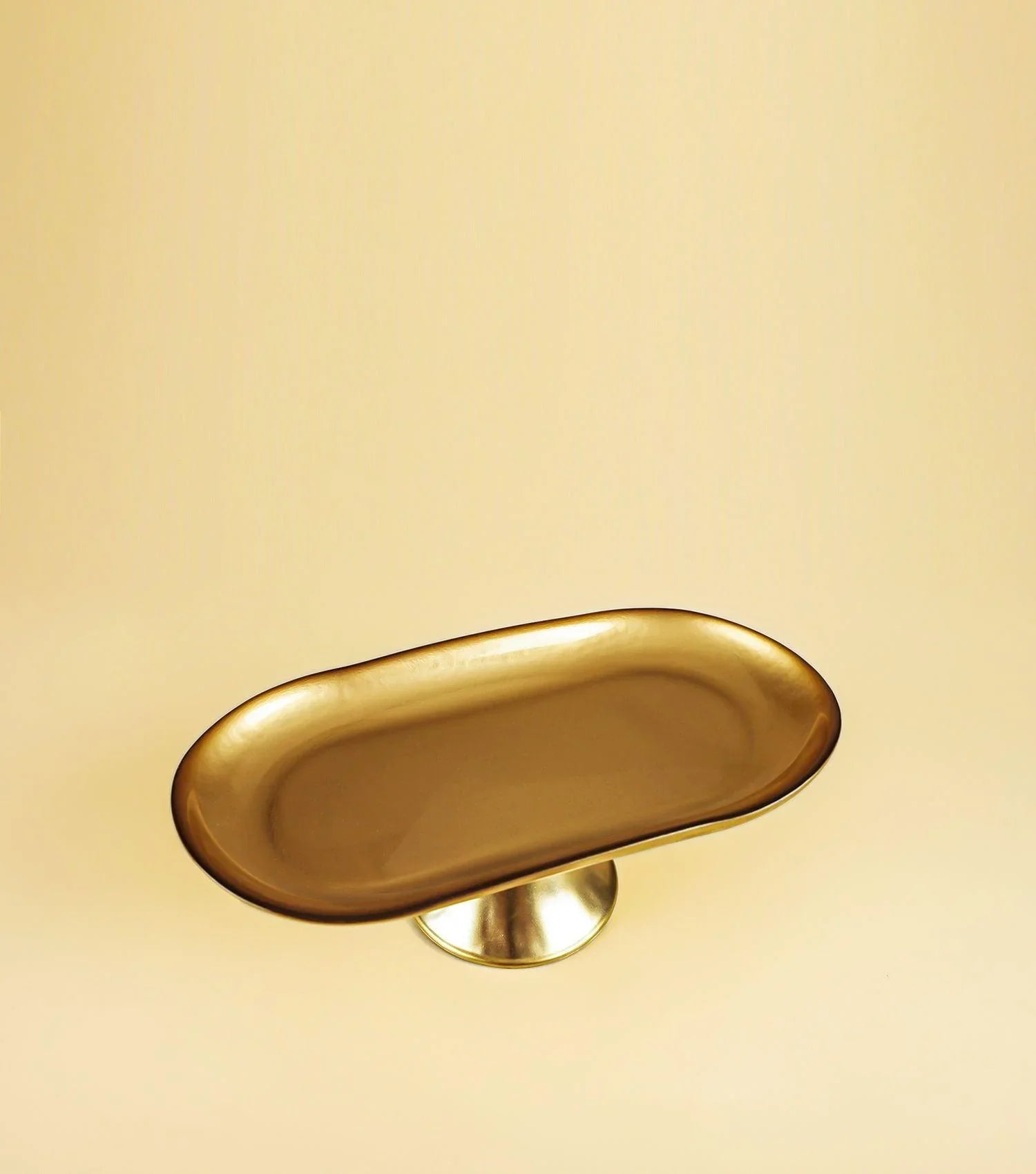 Atlas Cake Plate Gold - Elvy Lifestyle