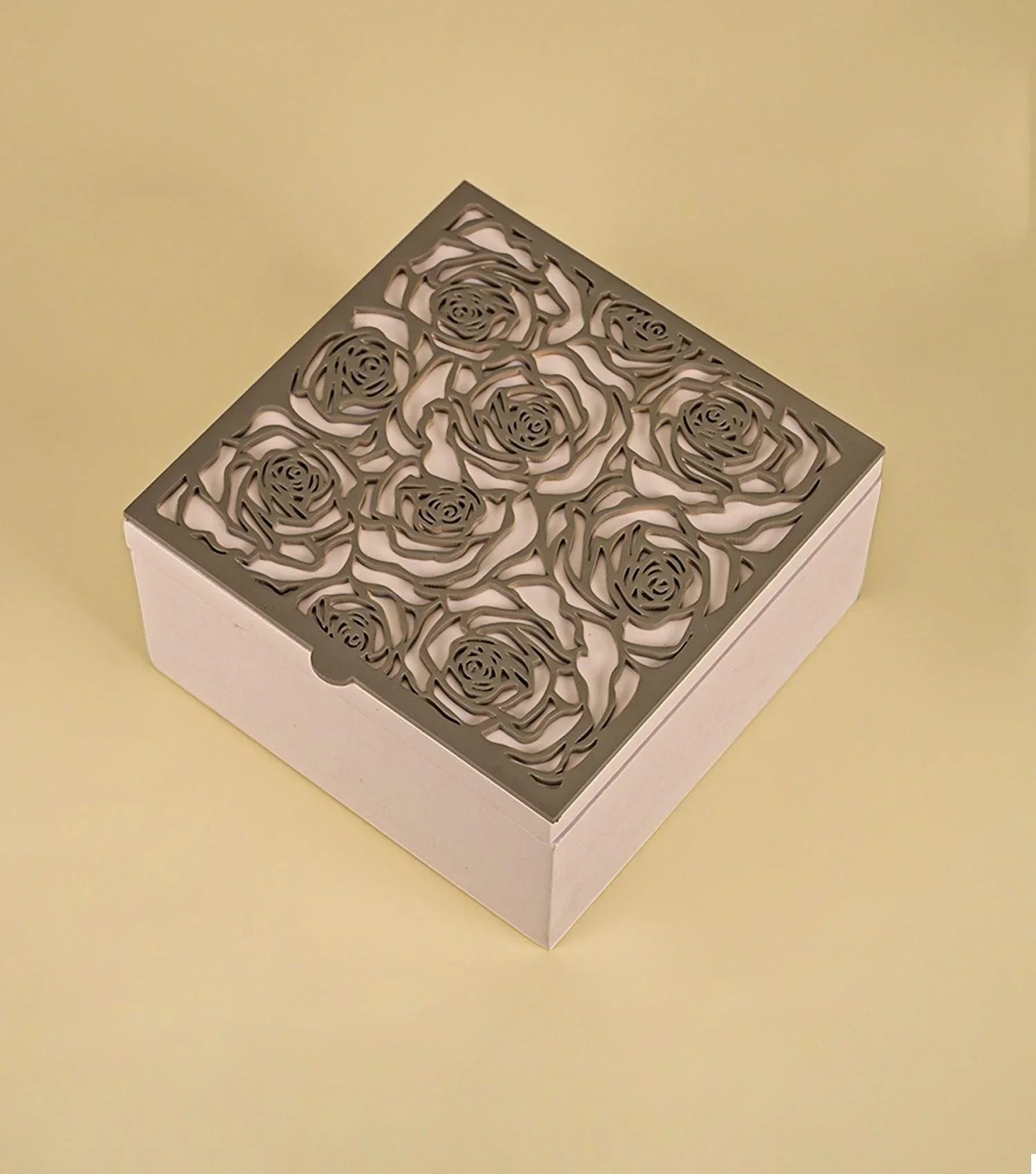 Rosette Box - Taupe - Elvy Lifestyle