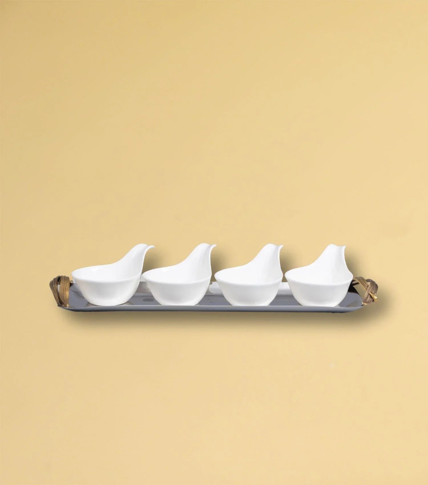 Sasa Tray with Sauce dip S/5 - Elvy Lifestyle