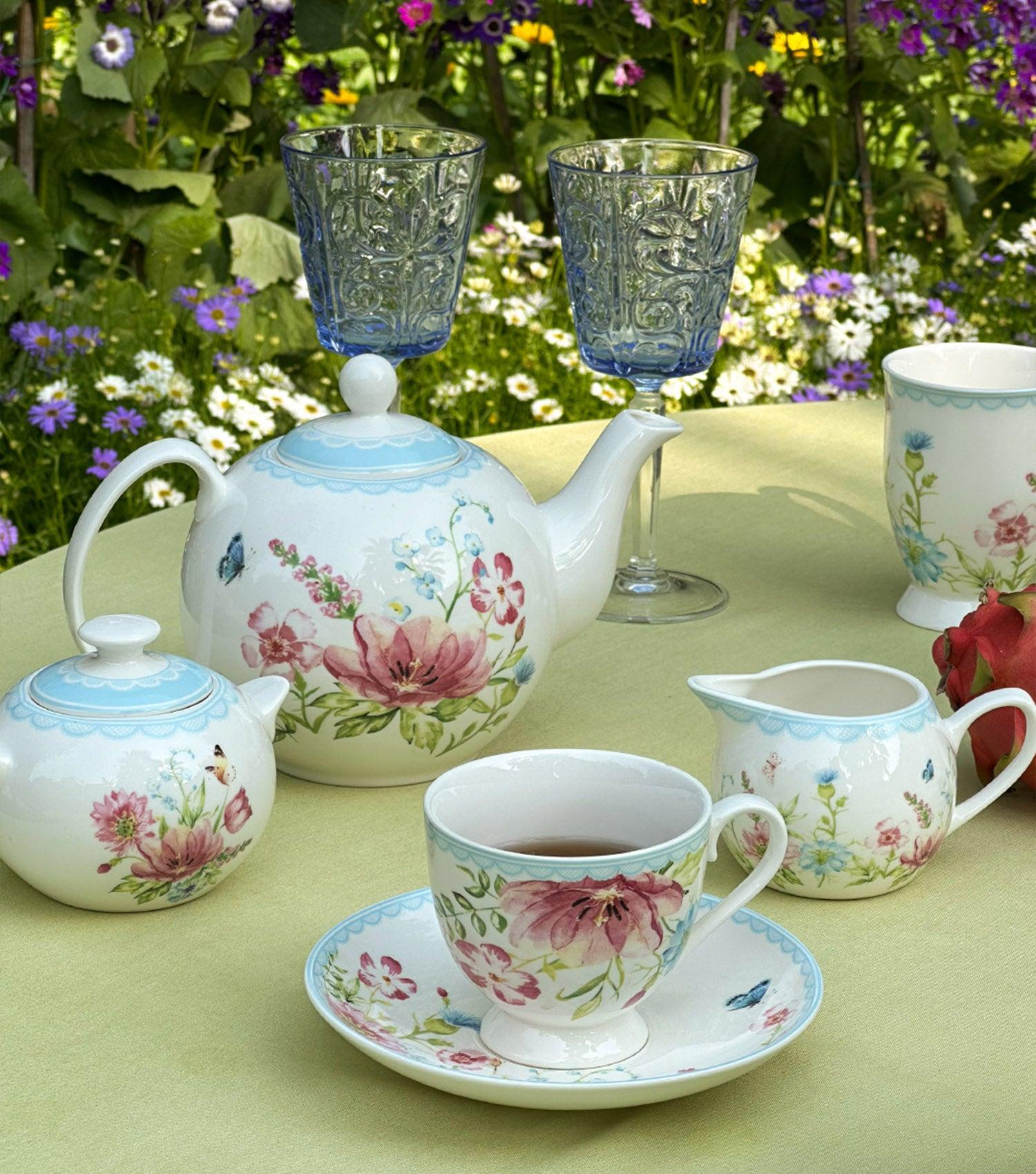 Floral Tea Set - Elvy Lifestyle