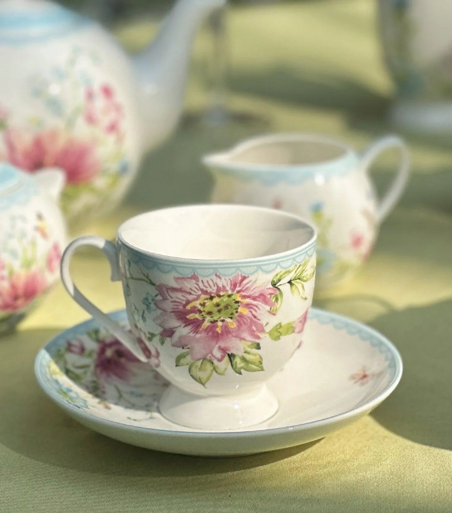 Floral Tea Set - Elvy Lifestyle