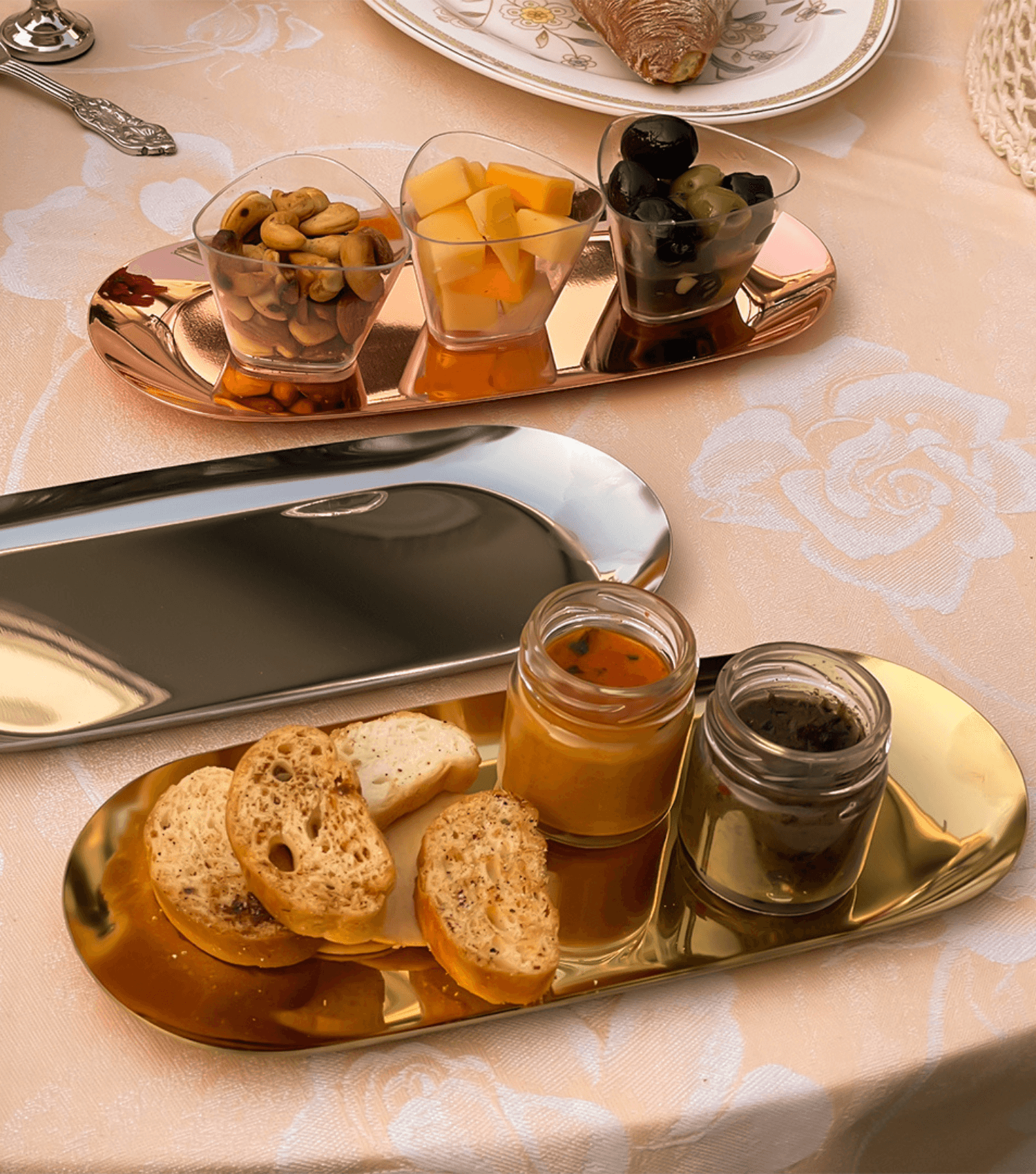 Fete Platter Silver - Elvy Lifestyle