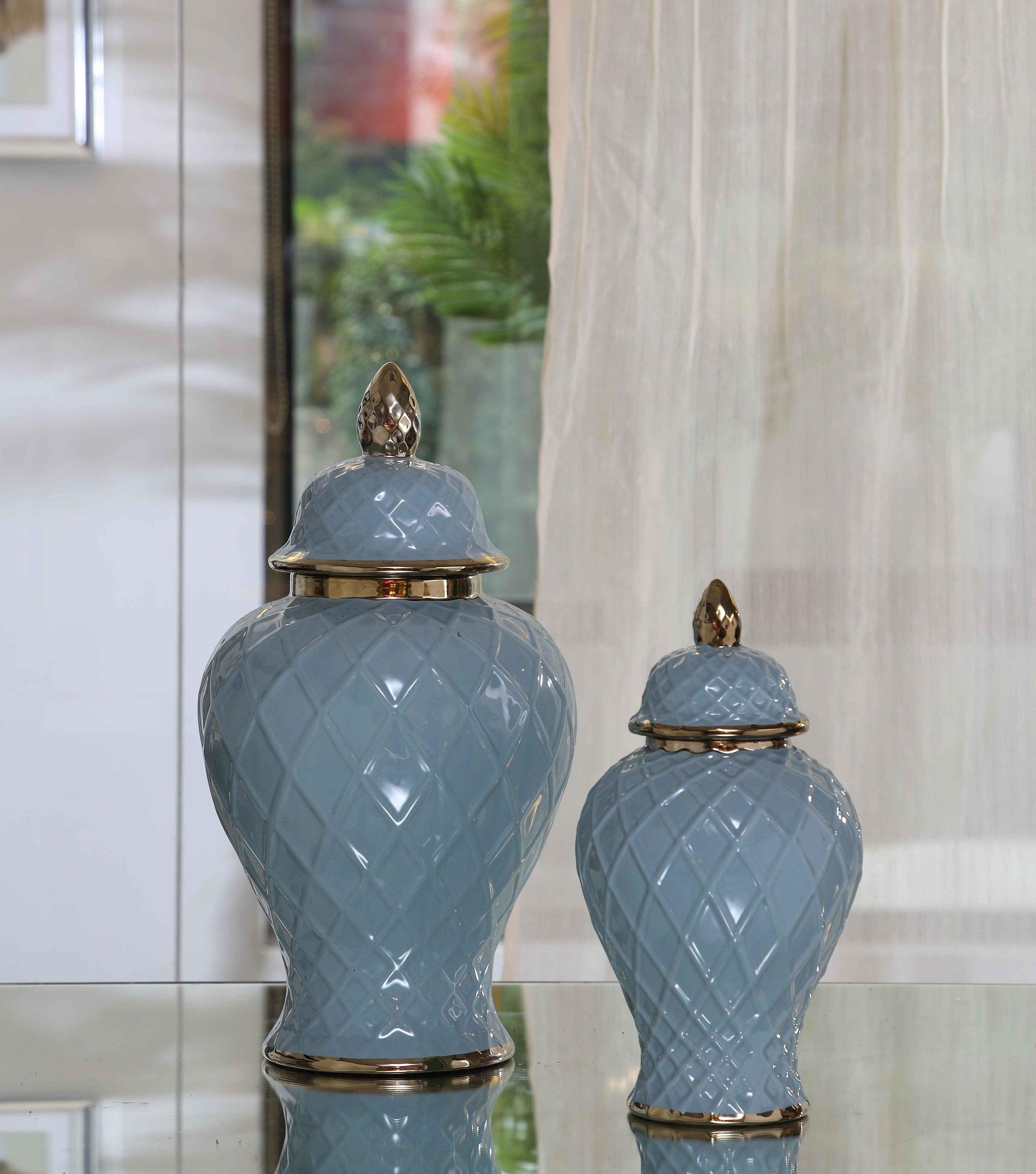 Sierra Jar Green Large - Elvy Lifestyle