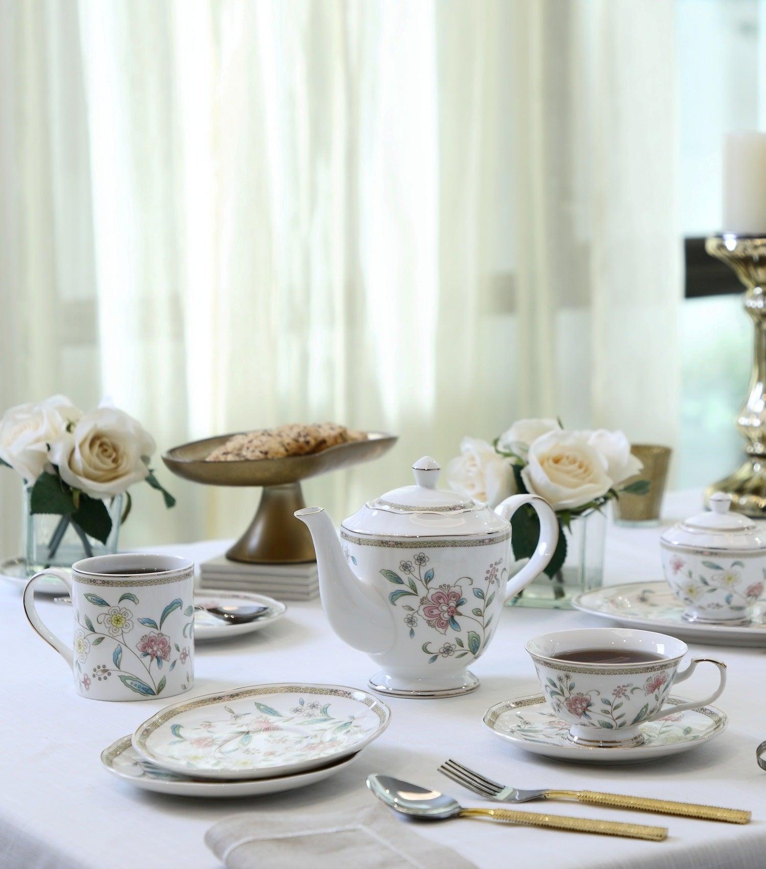 Bloom White Coffee Mugs - Elvy Lifestyle