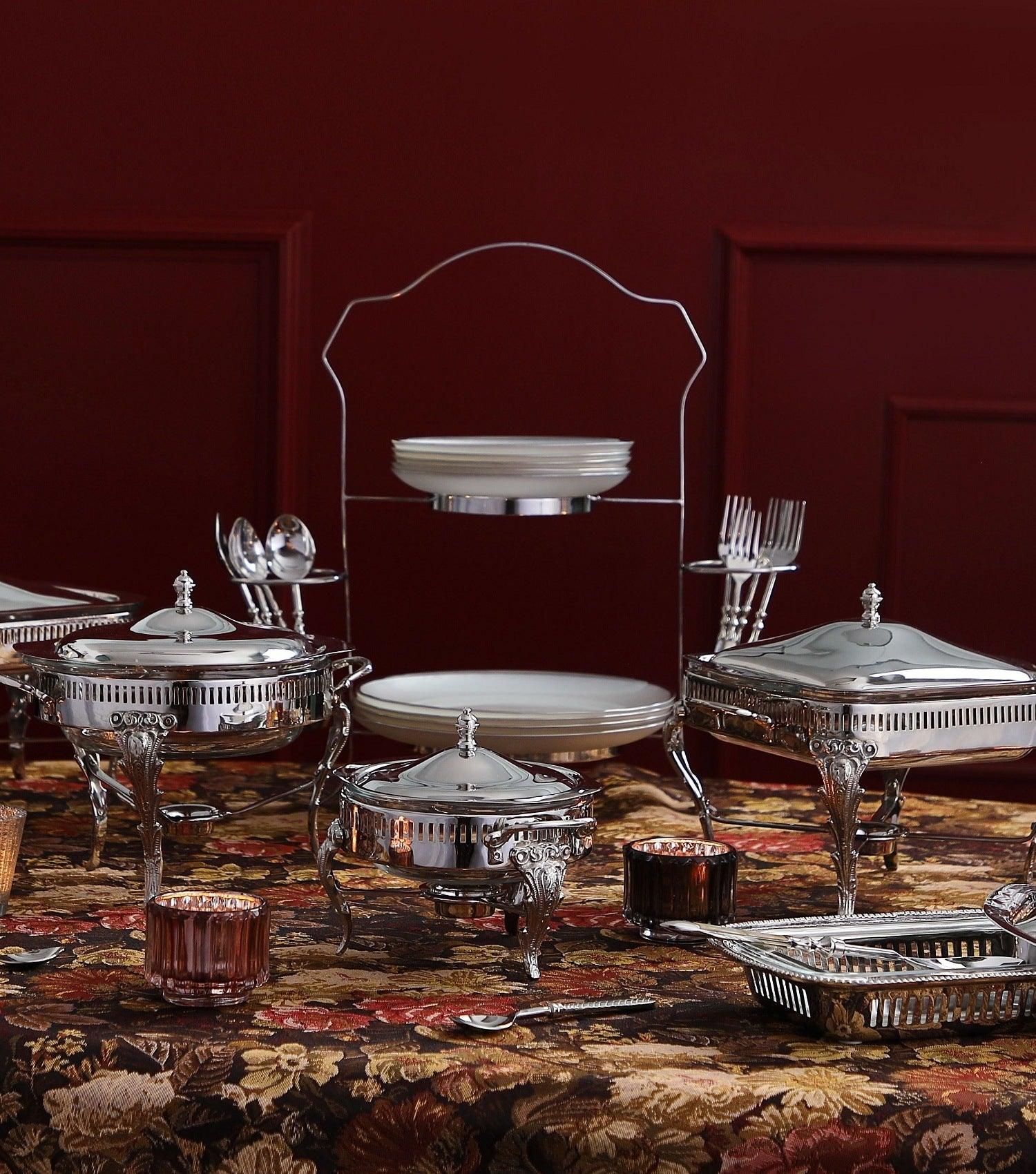 Gourmet Chafing dish Round small - Elvy Lifestyle