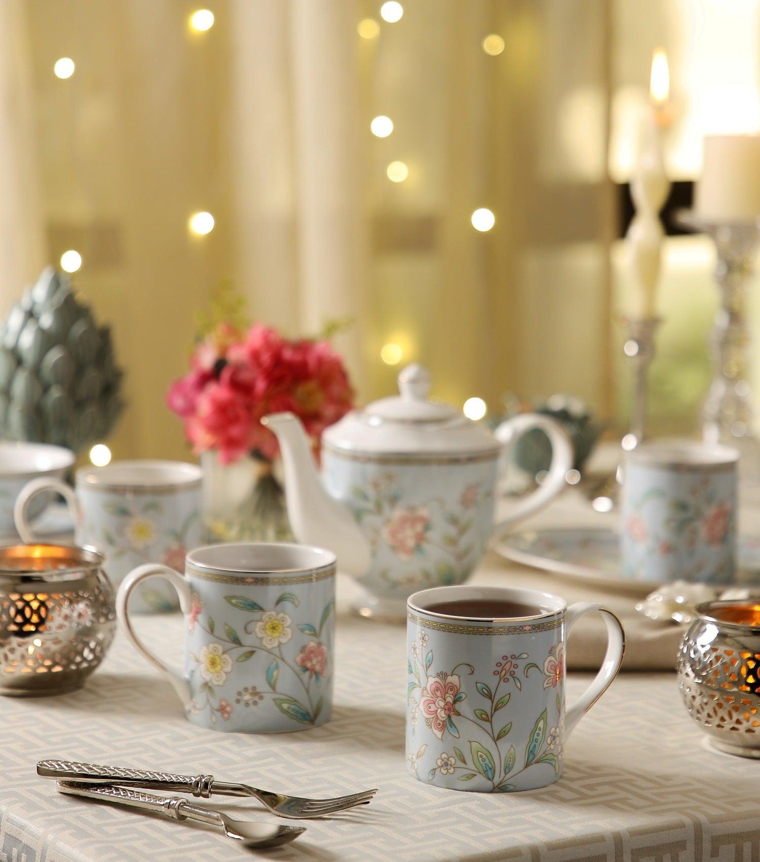 Bloom Blue Coffee Mug - Elvy Lifestyle
