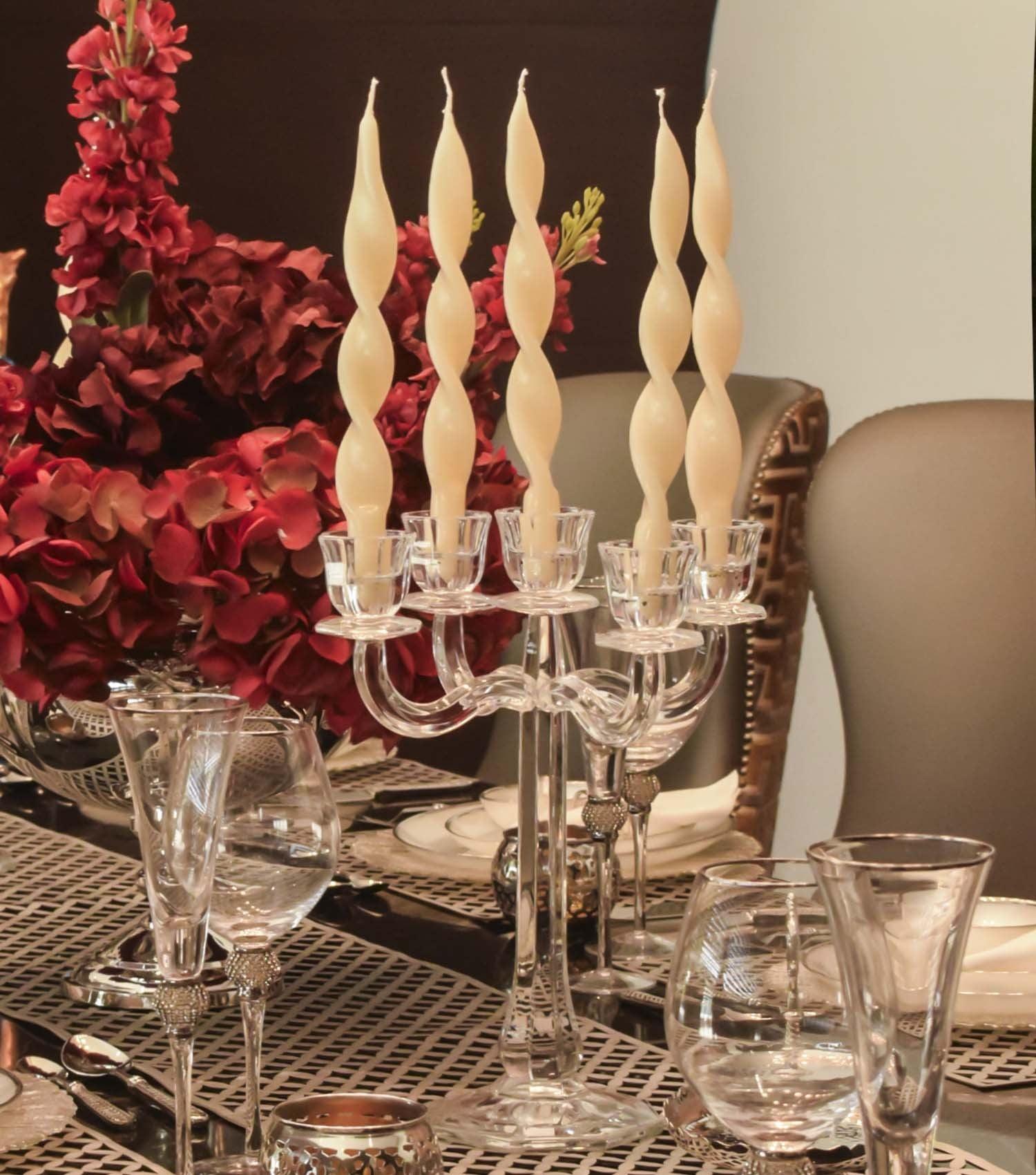 Luxe Lumin Crystal Candelabra - Elvy Lifestyle