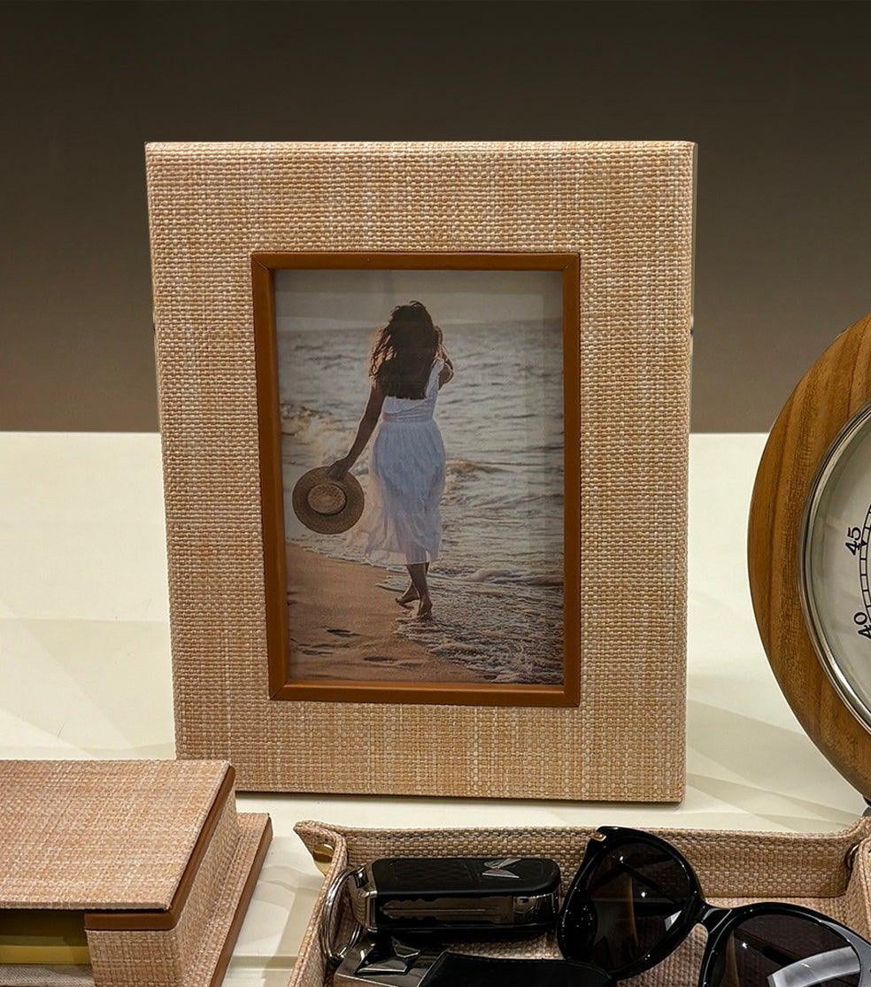 Raffia Photo frame 5x7" - Elvy Lifestyle