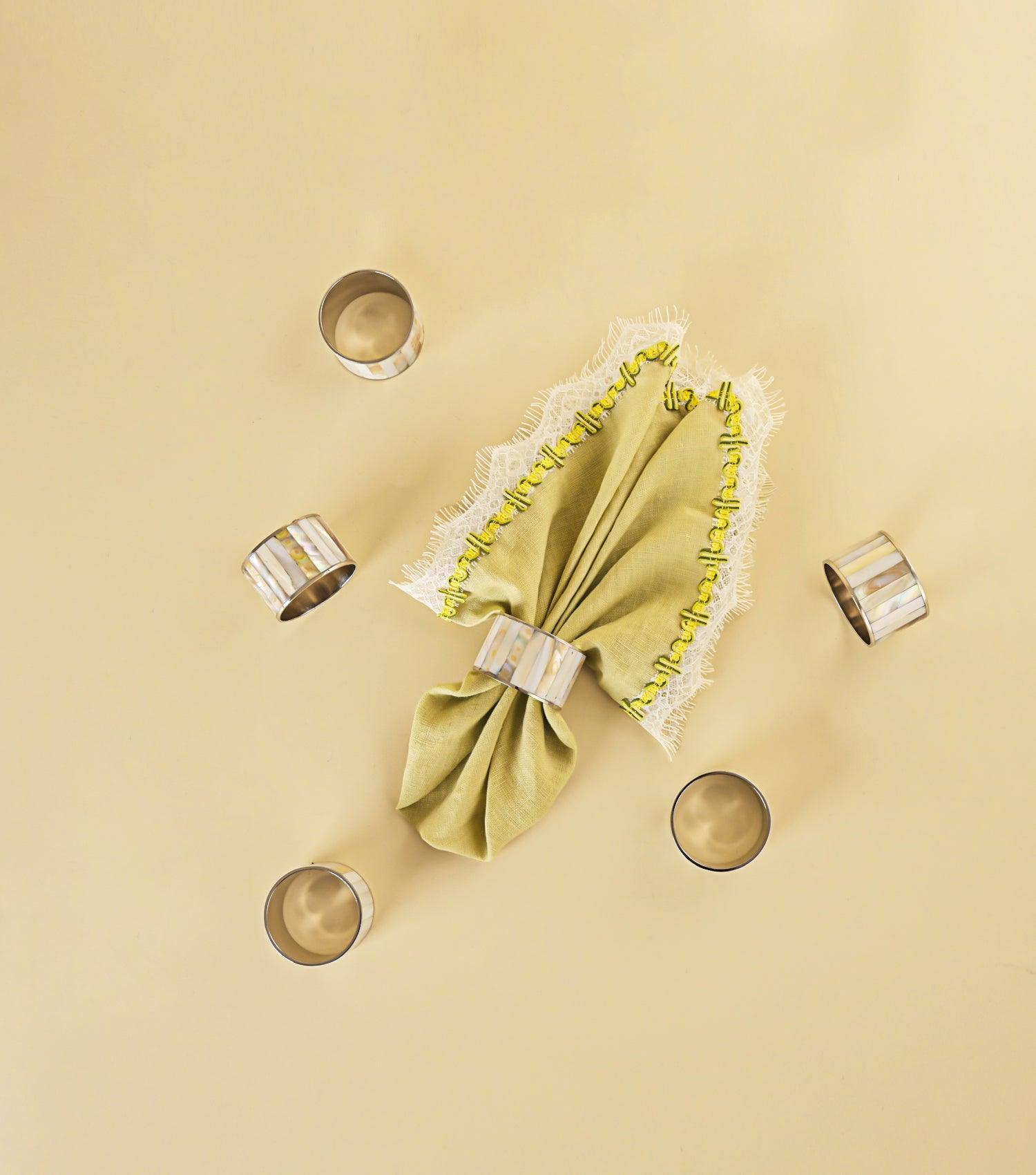 Classic Linen Napkin Green - Elvy Lifestyle