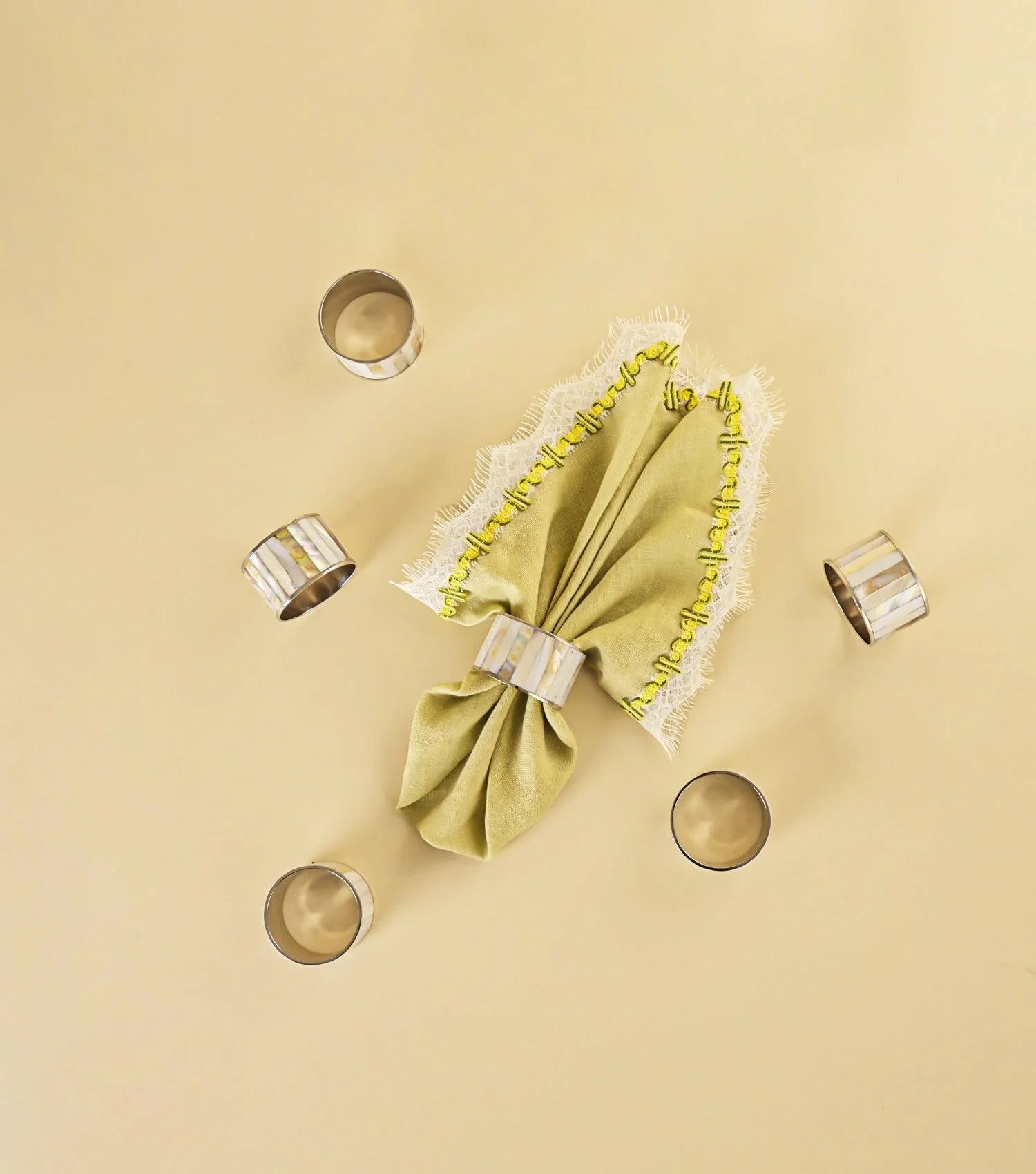 Classic Linen Napkin Green - Elvy Lifestyle