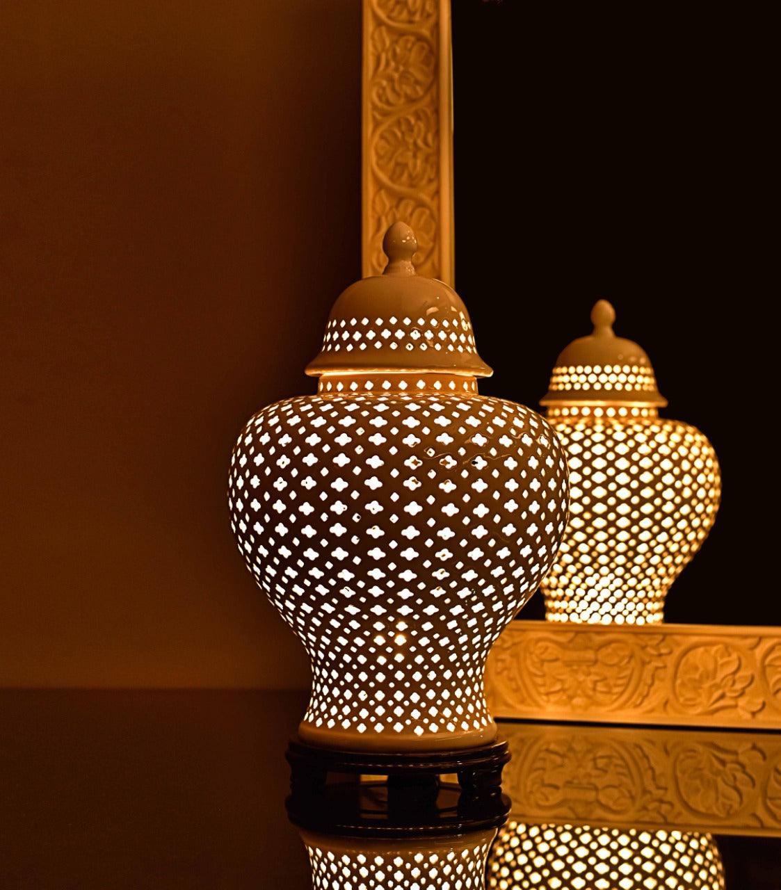Sierra Lamp White - Elvy Lifestyle