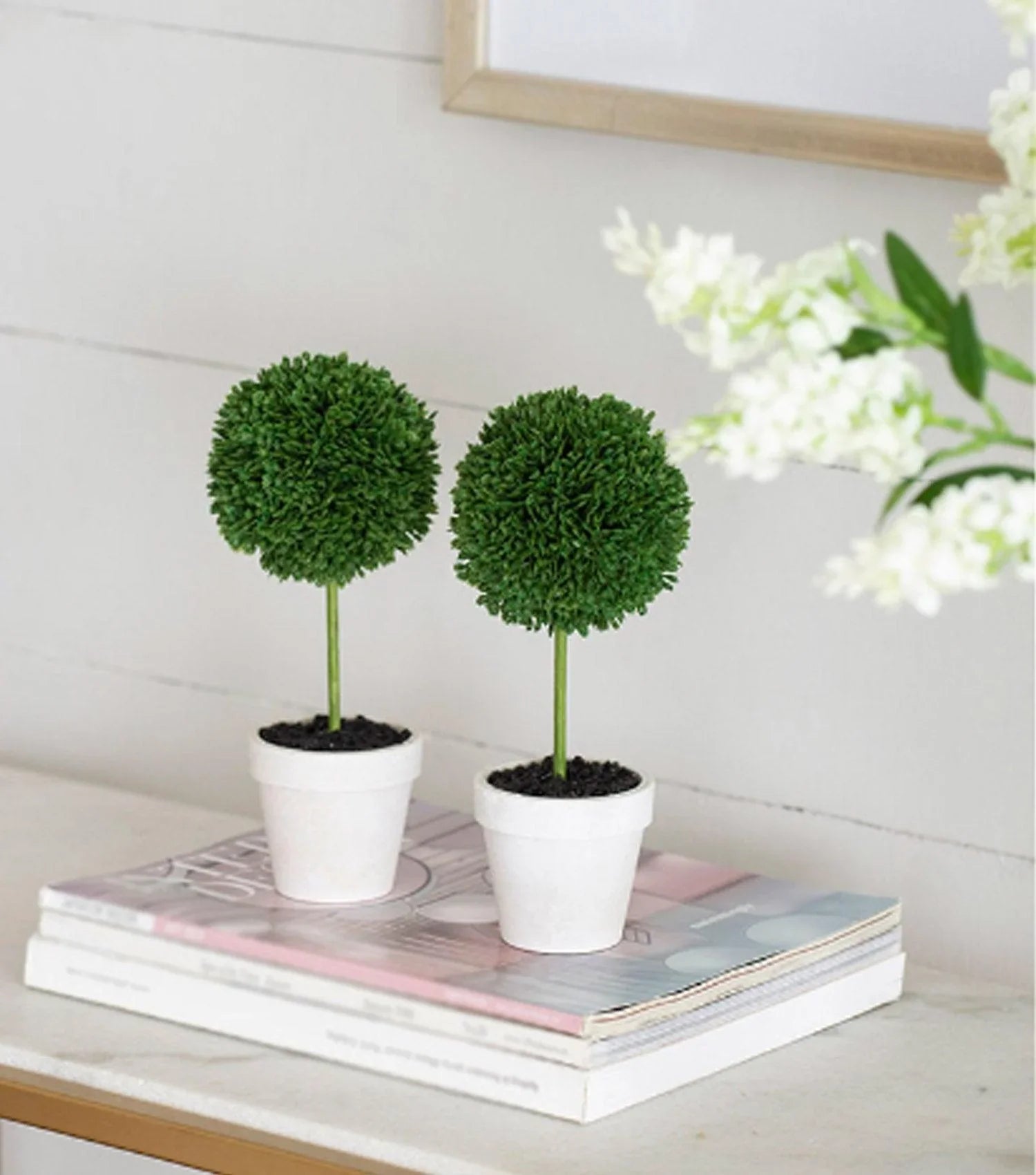 Faux Topiaries Set of 2 - Elvy Lifestyle