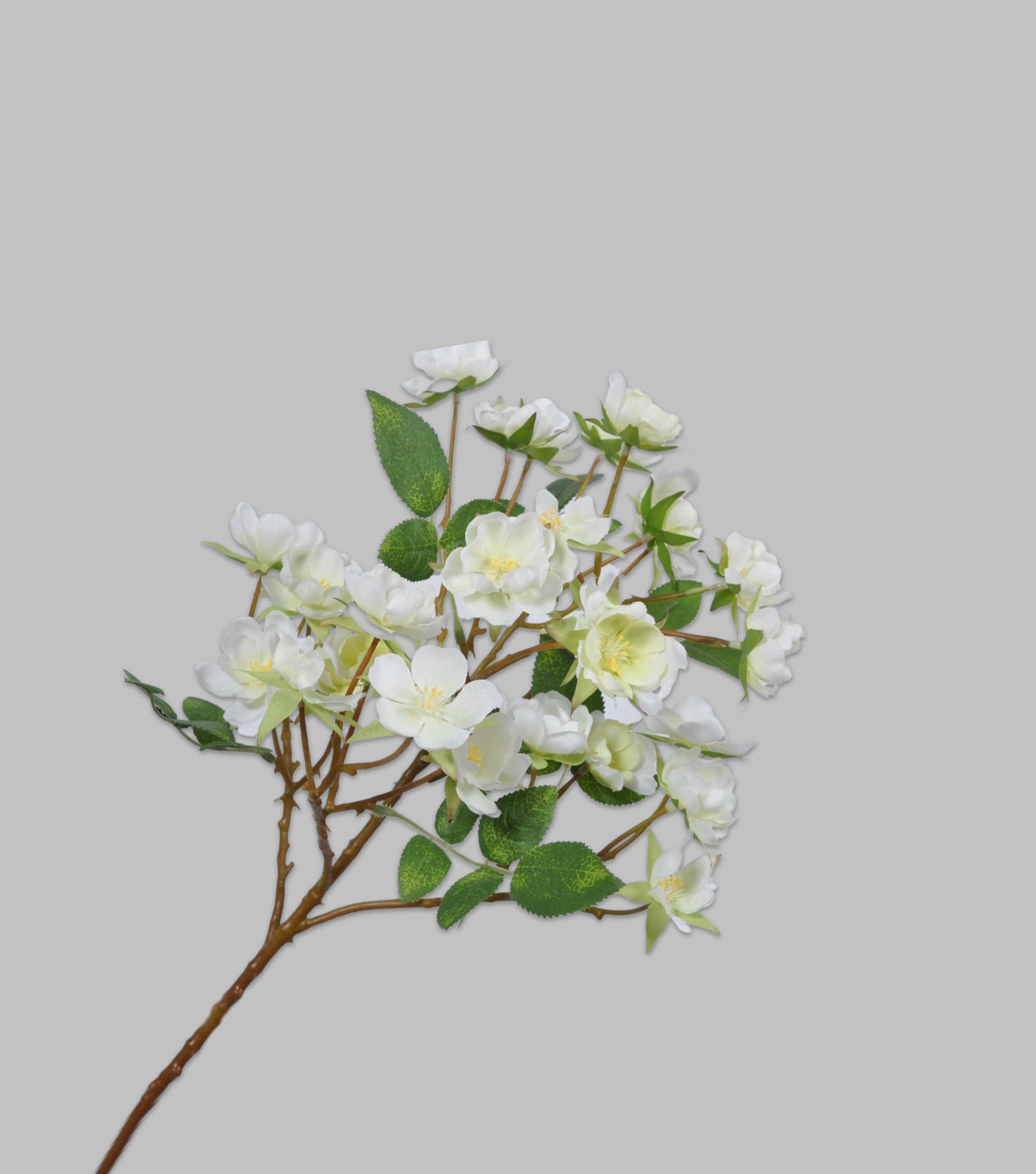 Rose Spray White 28" - Elvy Lifestyle