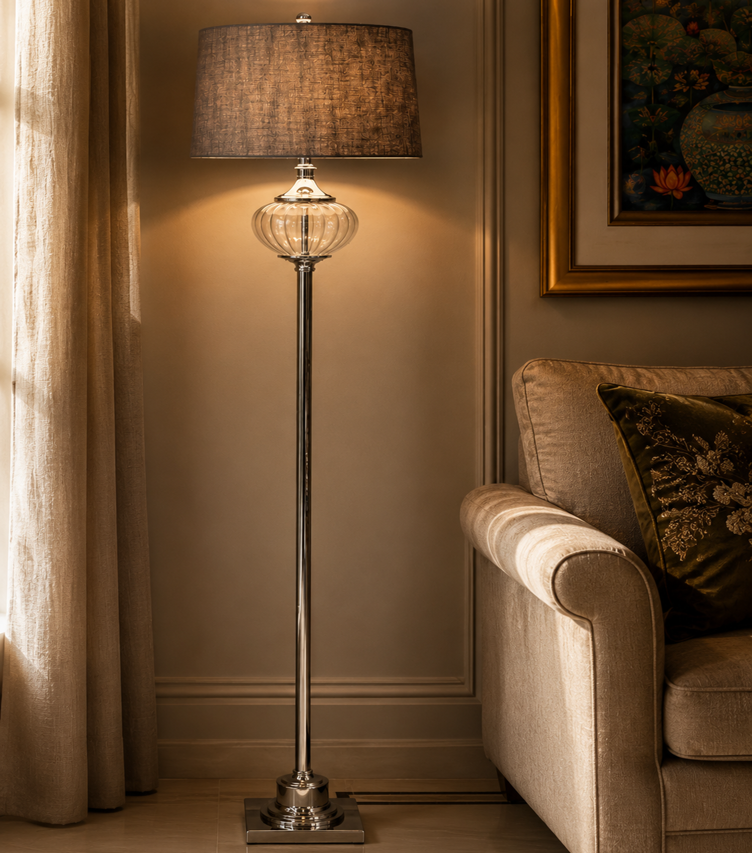 Seville Floor Lamp W/shade