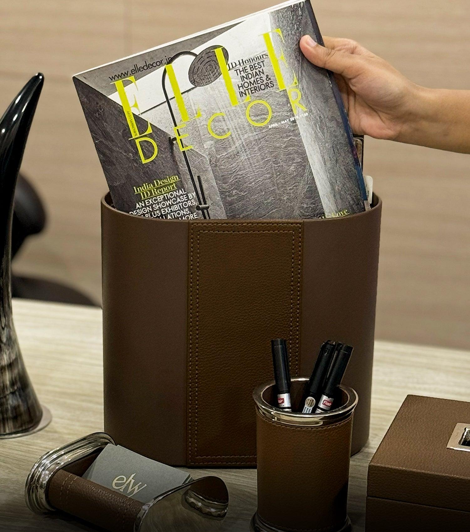 Gentleman Wastebin / Magazine Holder - Elvy Lifestyle