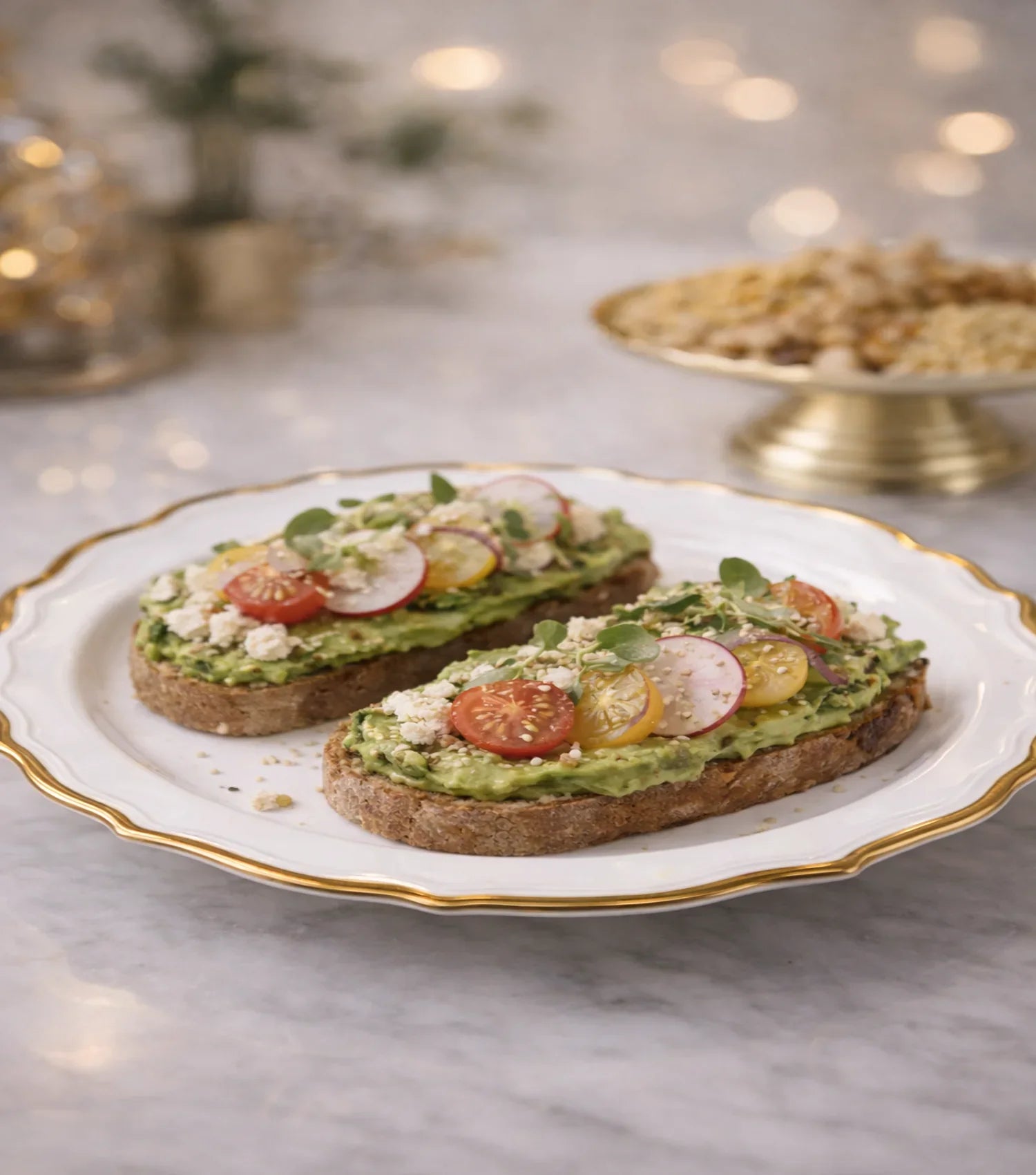 Gilded Serving Platter