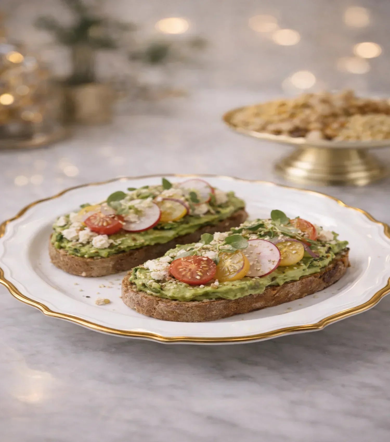Gilded Serving Platter