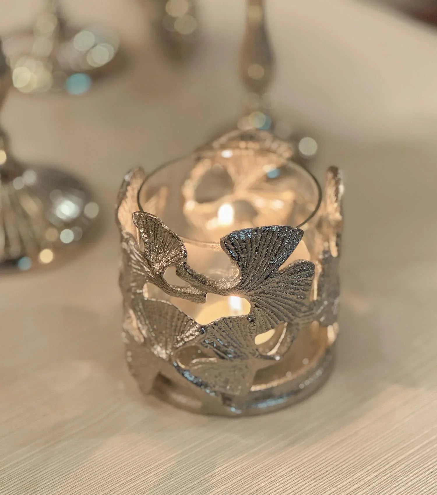 The Ginkgo Bloom T-light Holder