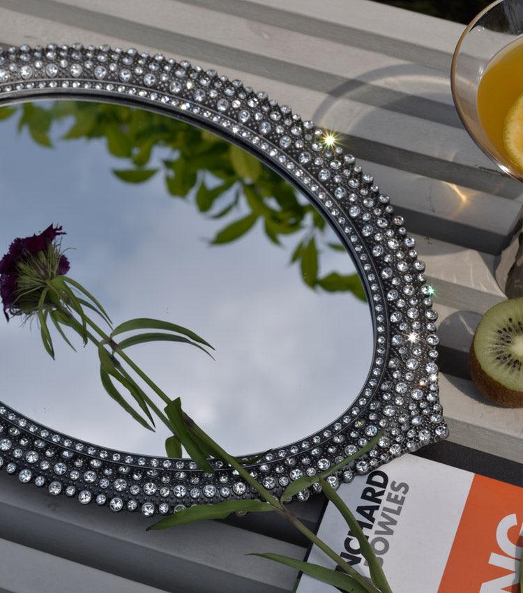 Glitz Oval Tray - Elvy Lifestyle