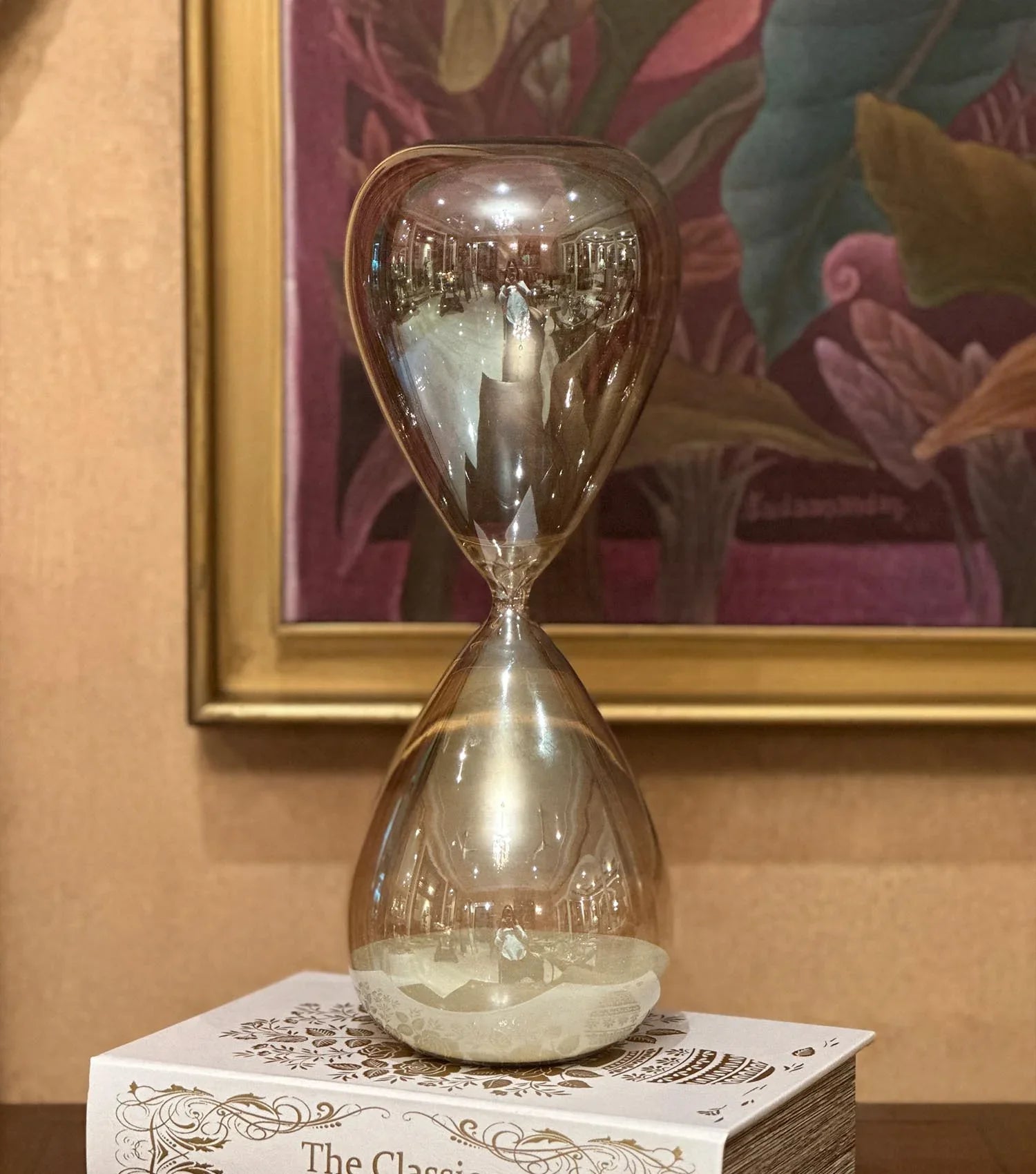 Amber Lustre Hour glass