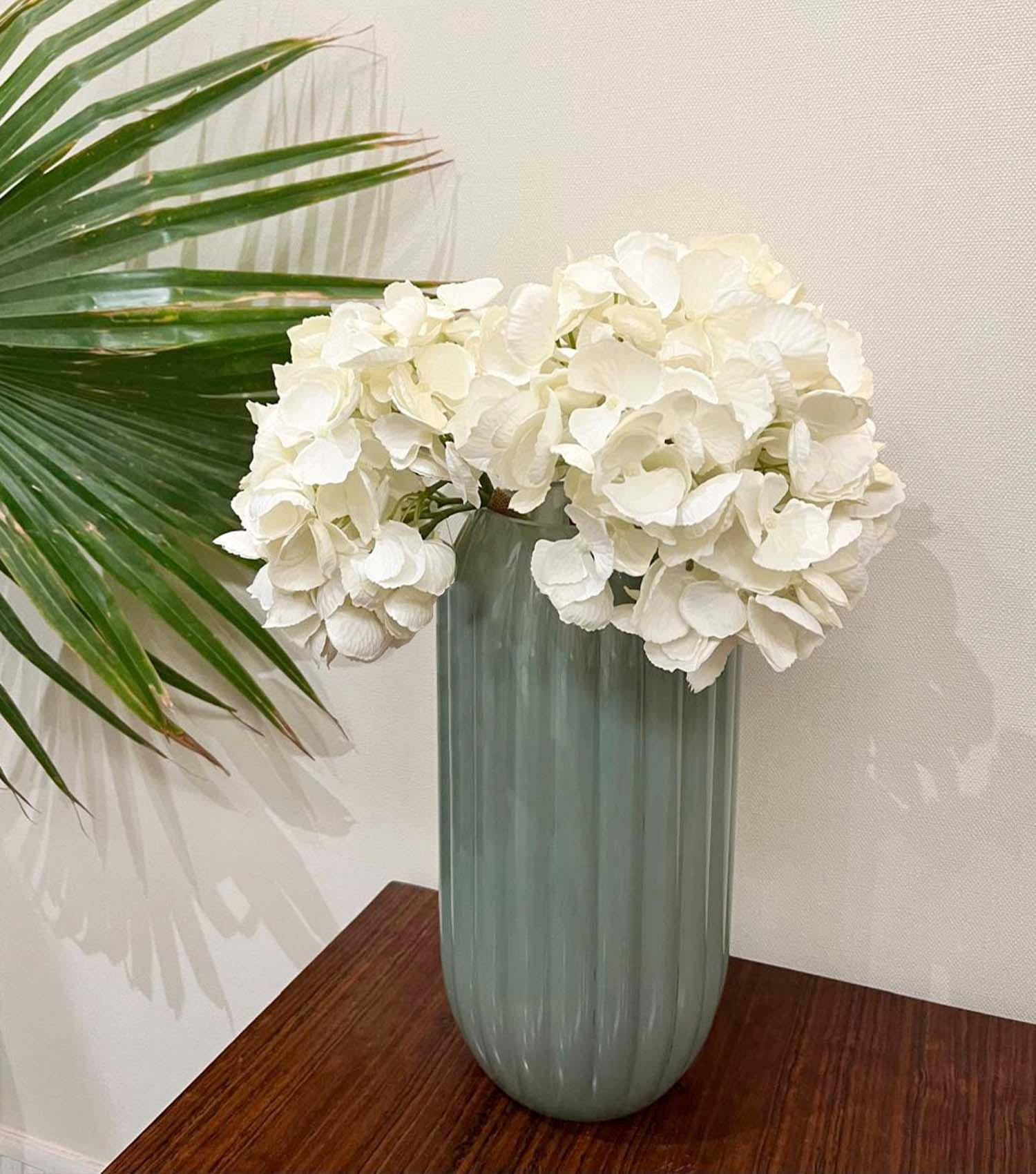 Iris Vase Tall Green - Elvy Lifestyle
