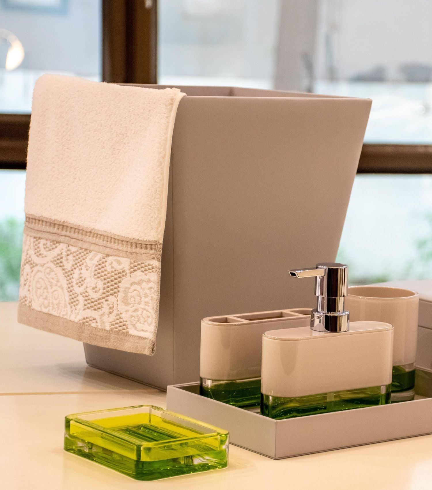 Vivid Beige Waste Bin - Elvy Lifestyle