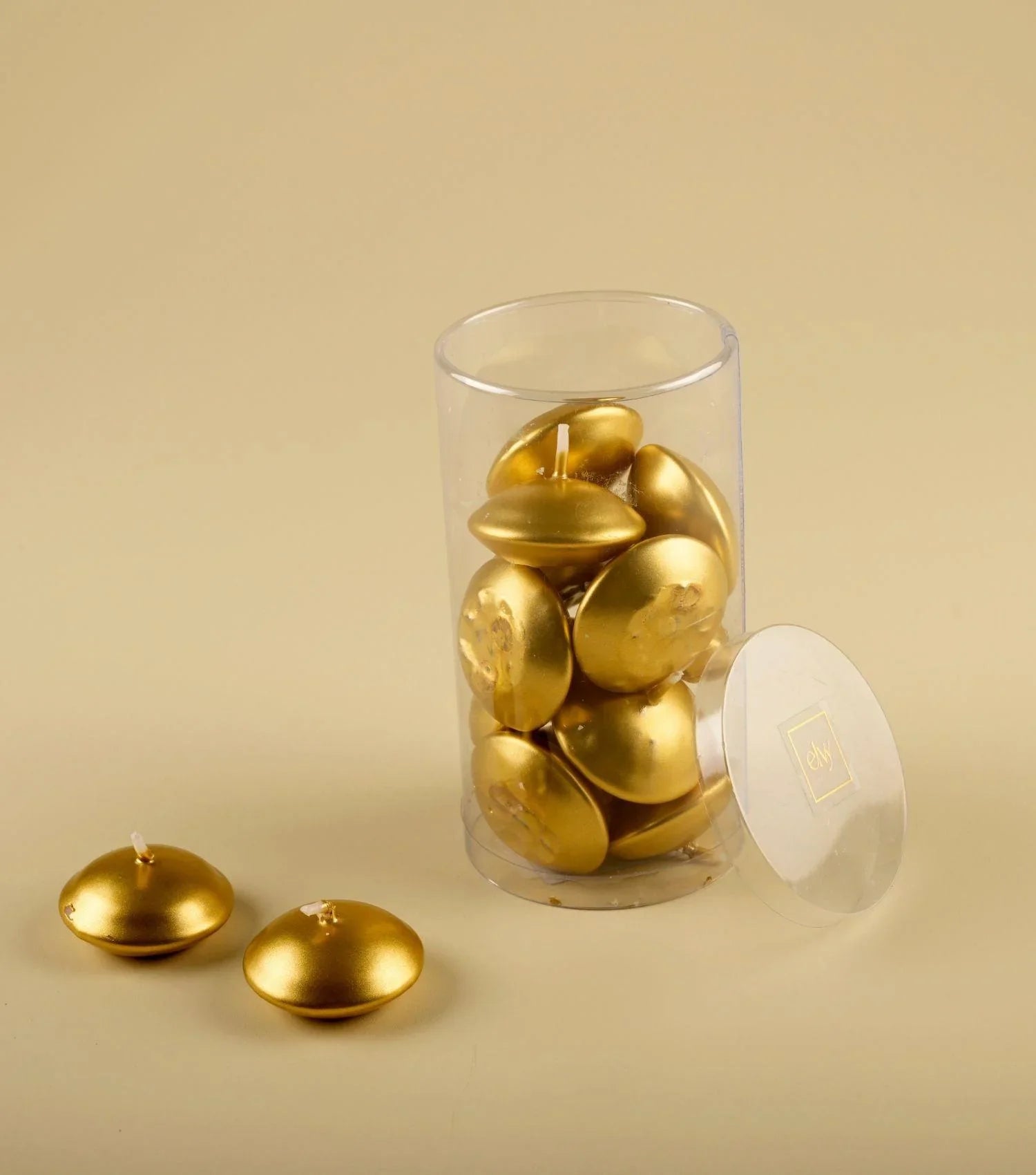 Alfa floating candles gold - Elvy Lifestyle