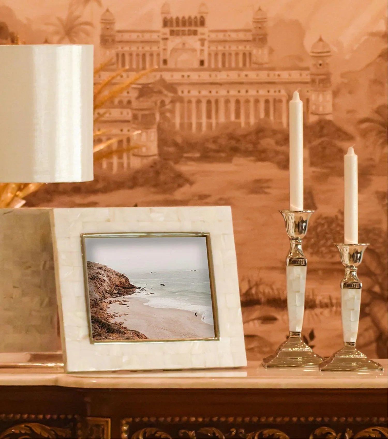 MOP Candle Holder Small - Elvy Lifestyle