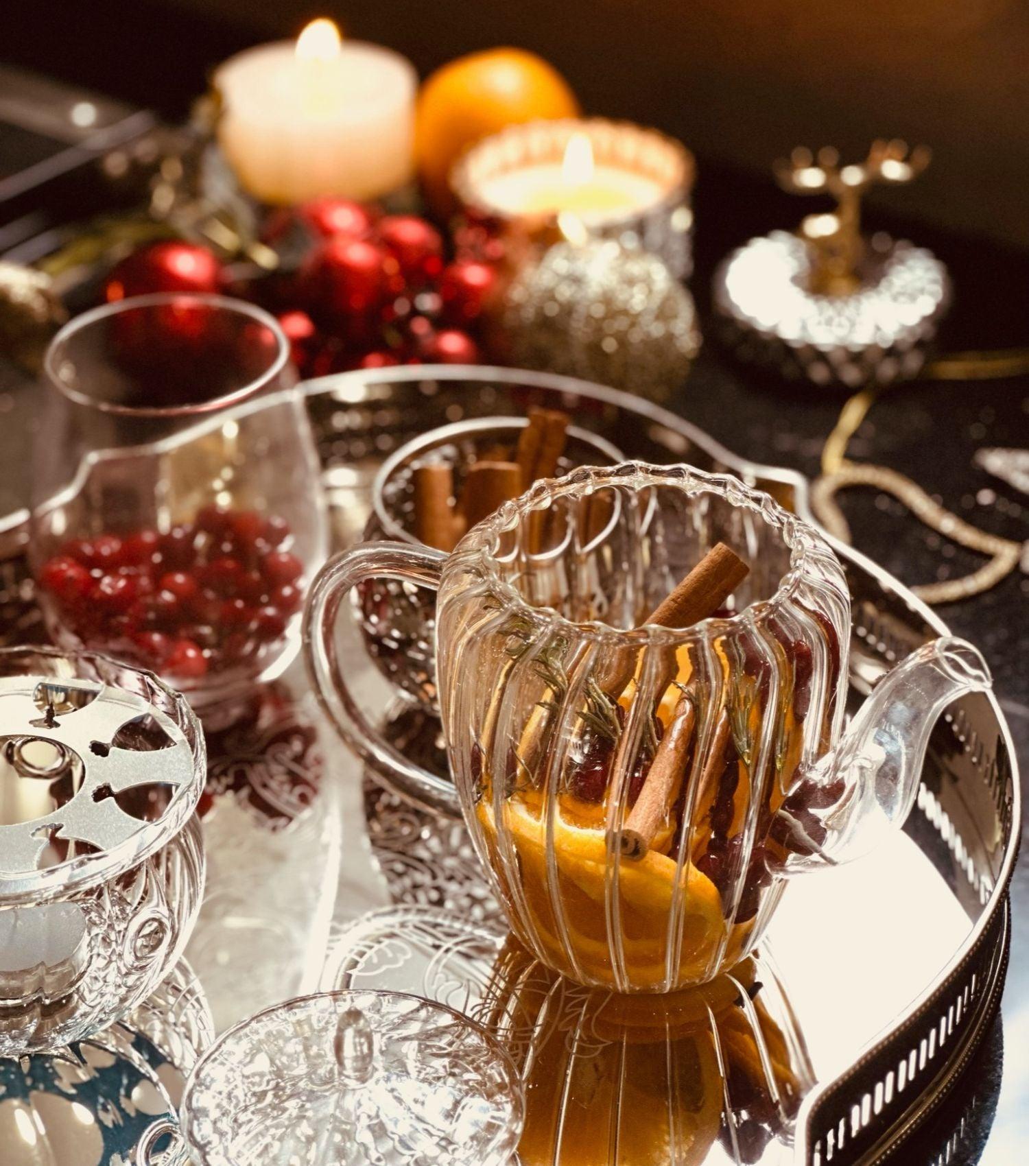 Borosilicate Teapot With warmer - Elvy Lifestyle