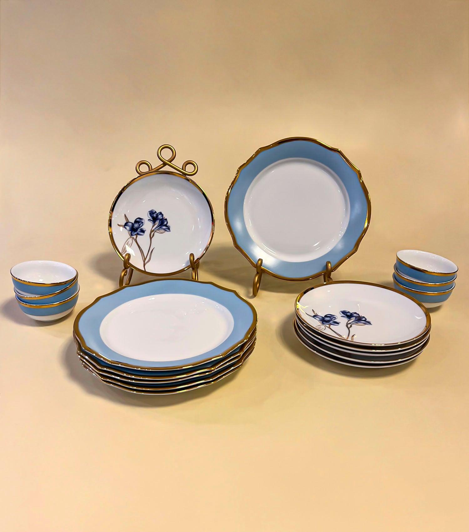 Lily of the Nile Add on Dinner set of 18 - Elvy Lifestyle