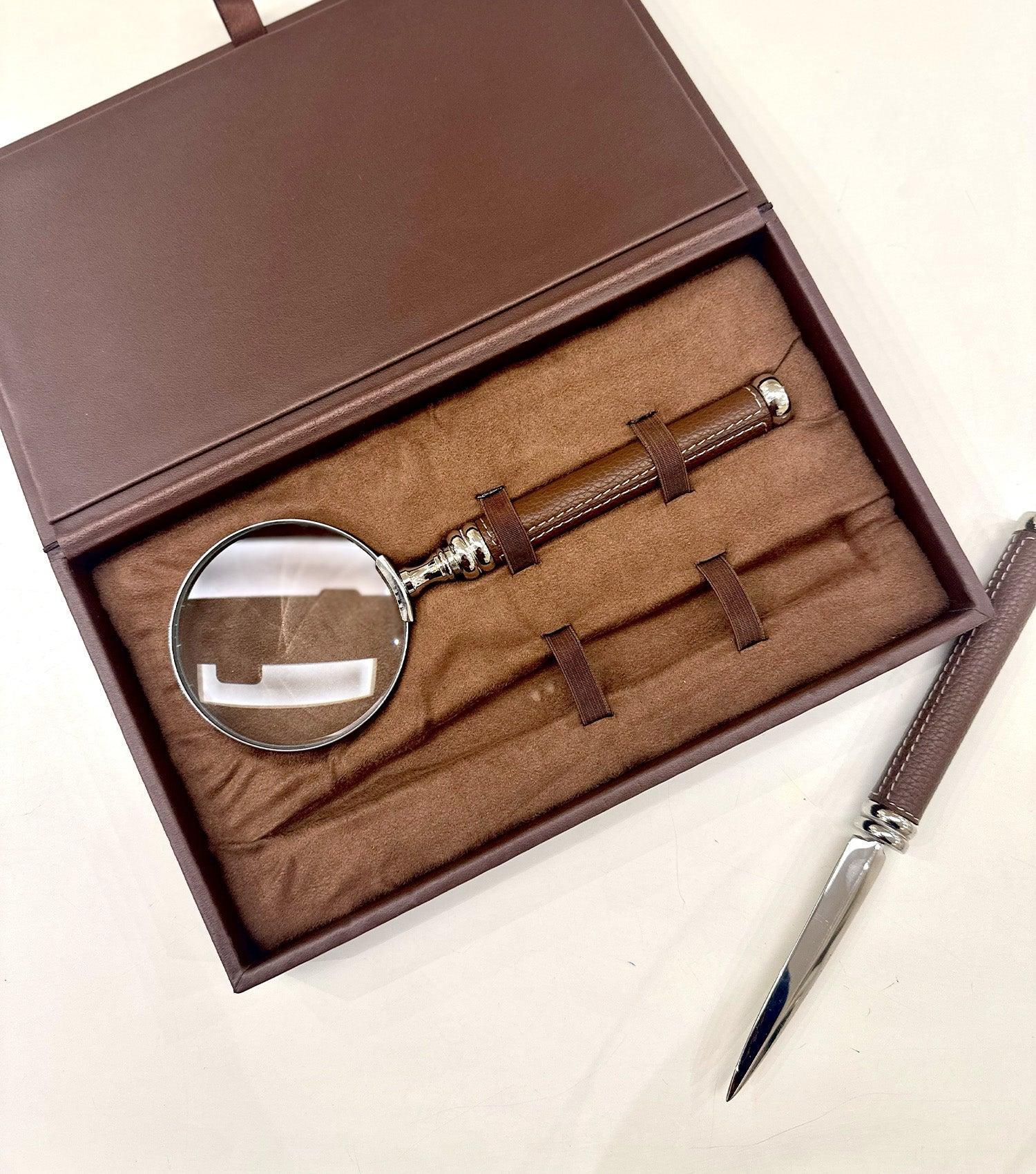 Gentleman Magnifying glass & paper cutter - Elvy Lifestyle