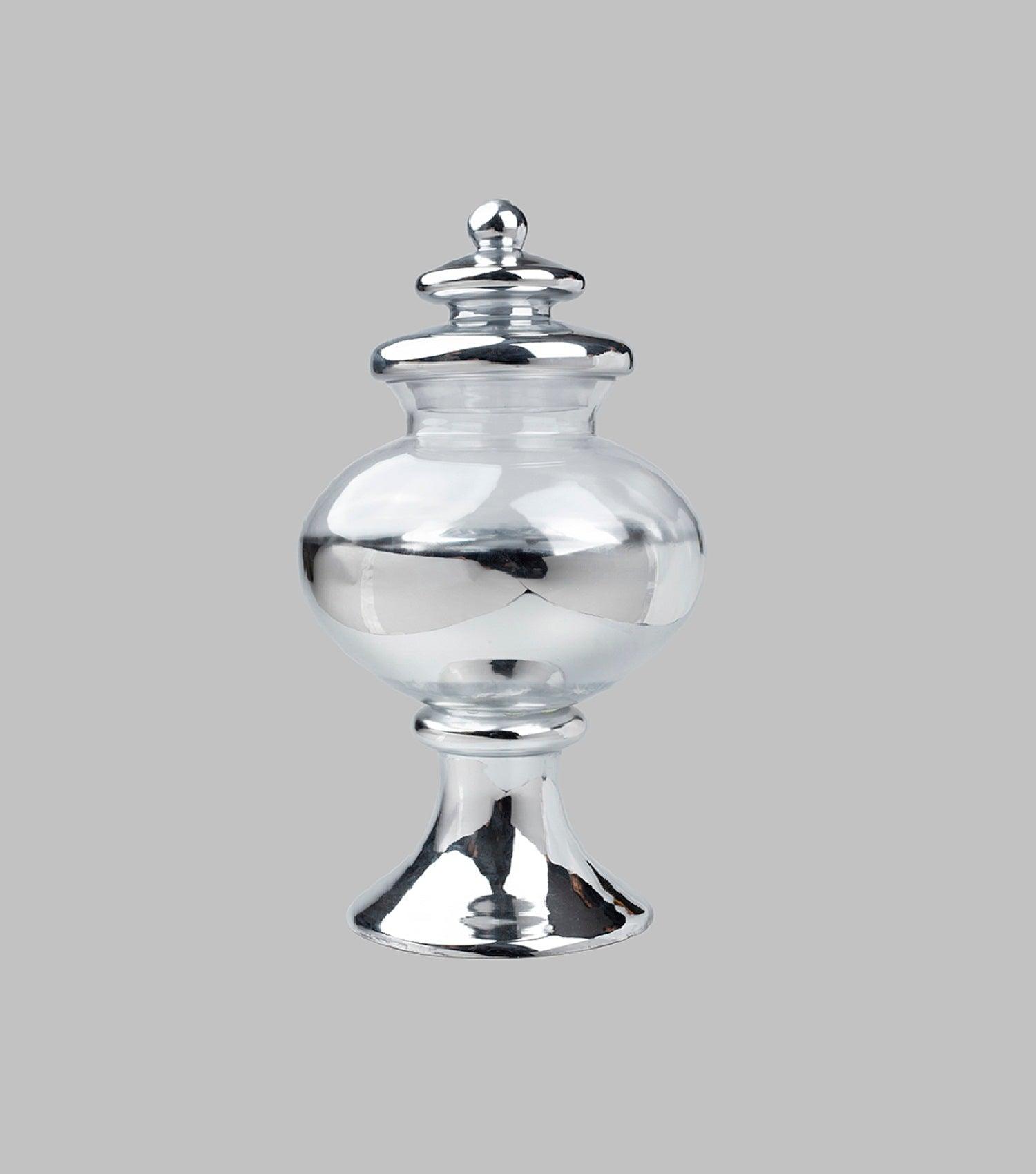 Orion Jar Silver small - Elvy Lifestyle