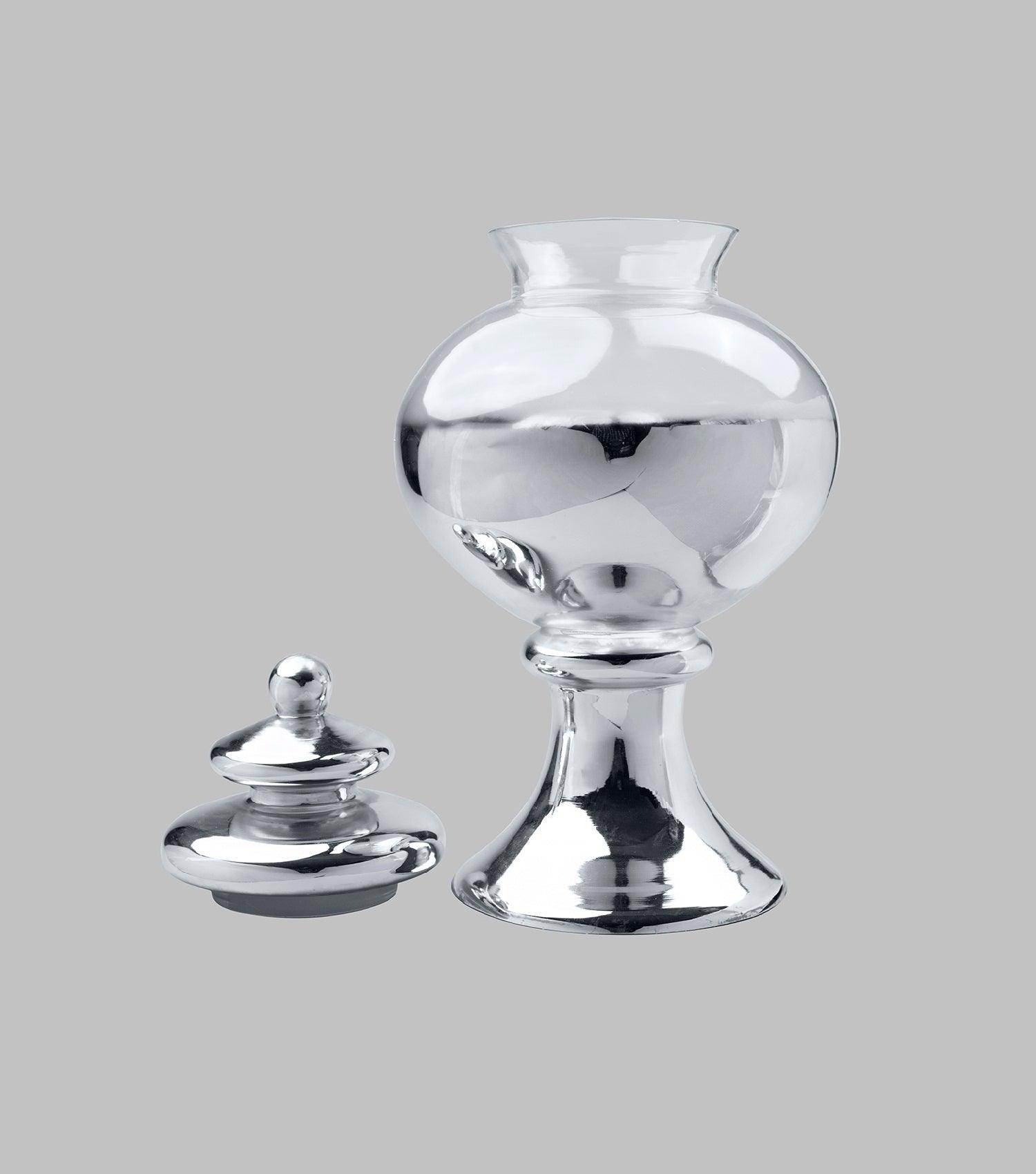 Orion Jar Silver small - Elvy Lifestyle